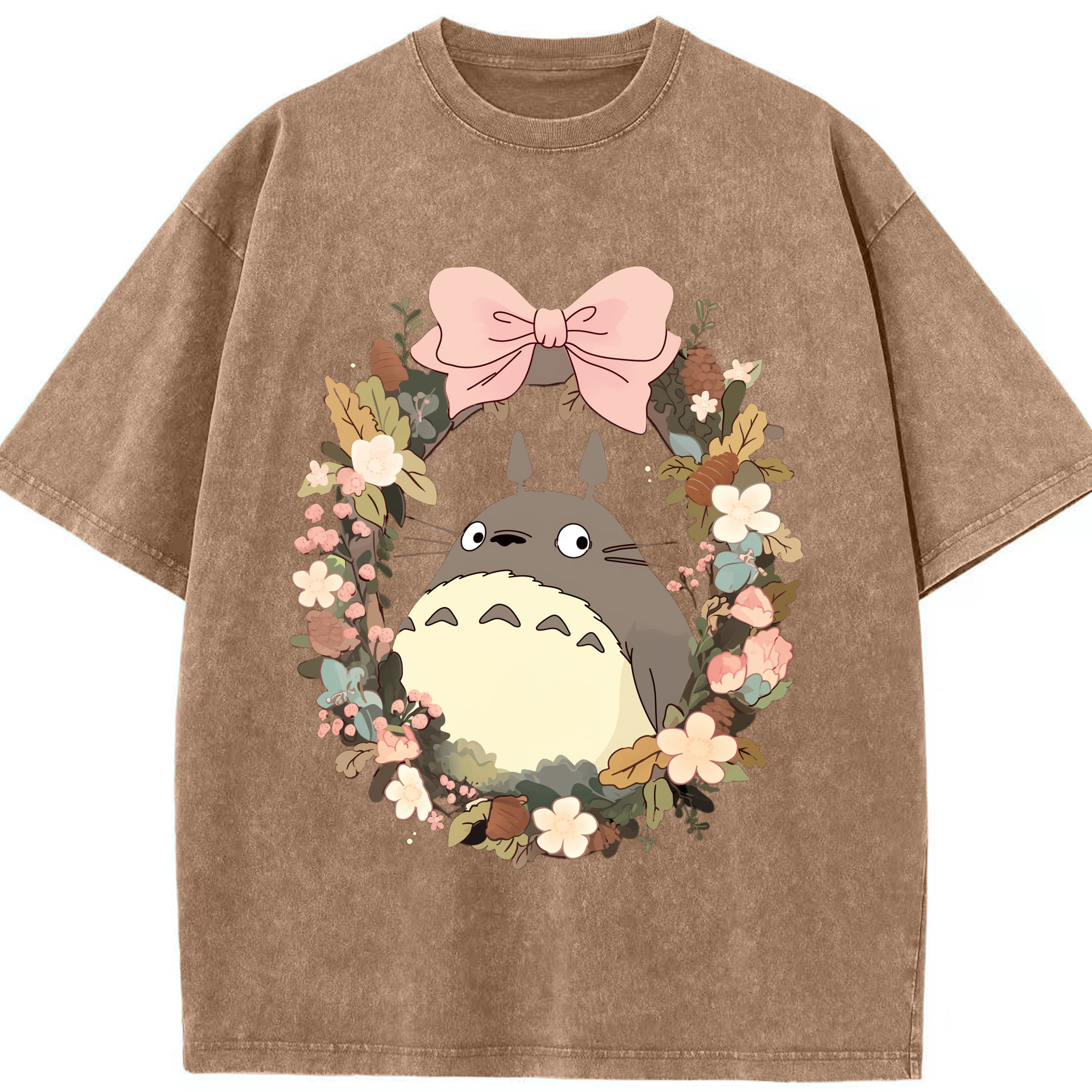 （画像用） となりのトトロ 草壁メイ 草壁サツキ My Neighbor Totoro Satsuki Kusakabe Mei Kusakabe 綿100% ヴィンテージ風 半袖Tシャツ（フロントプリント）