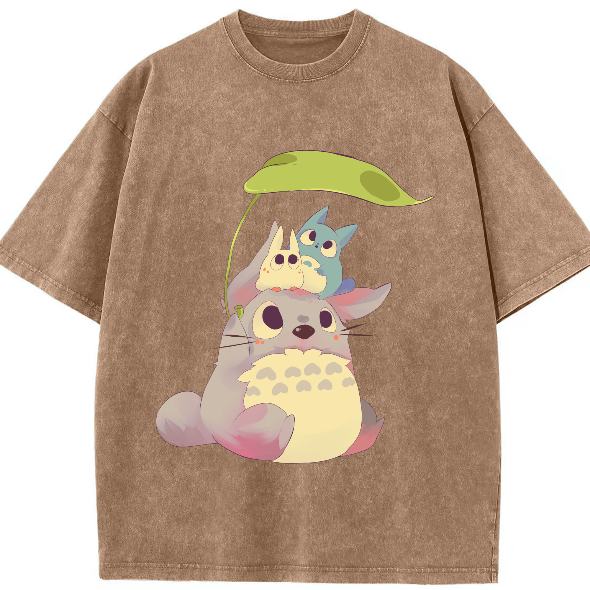 （画像用） となりのトトロ 草壁メイ 草壁サツキ My Neighbor Totoro Satsuki Kusakabe Mei Kusakabe 綿100% ヴィンテージ風 半袖Tシャツ（フロントプリント）