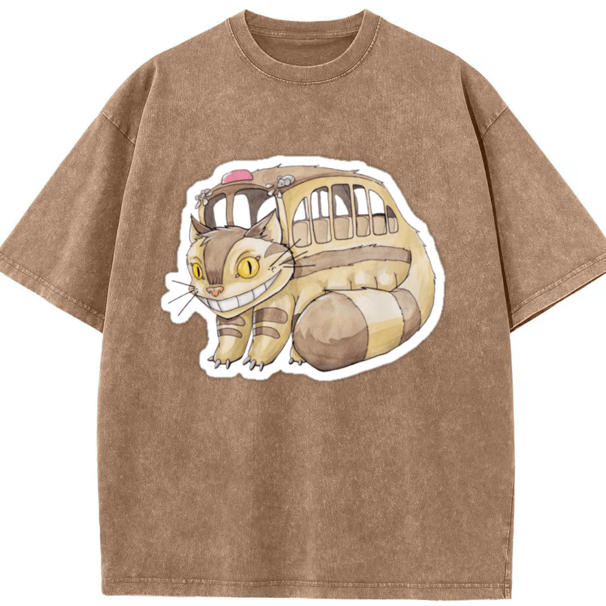 （画像用） となりのトトロ 草壁メイ 草壁サツキ My Neighbor Totoro Satsuki Kusakabe Mei Kusakabe 綿100% ヴィンテージ風 半袖Tシャツ（フロントプリント）