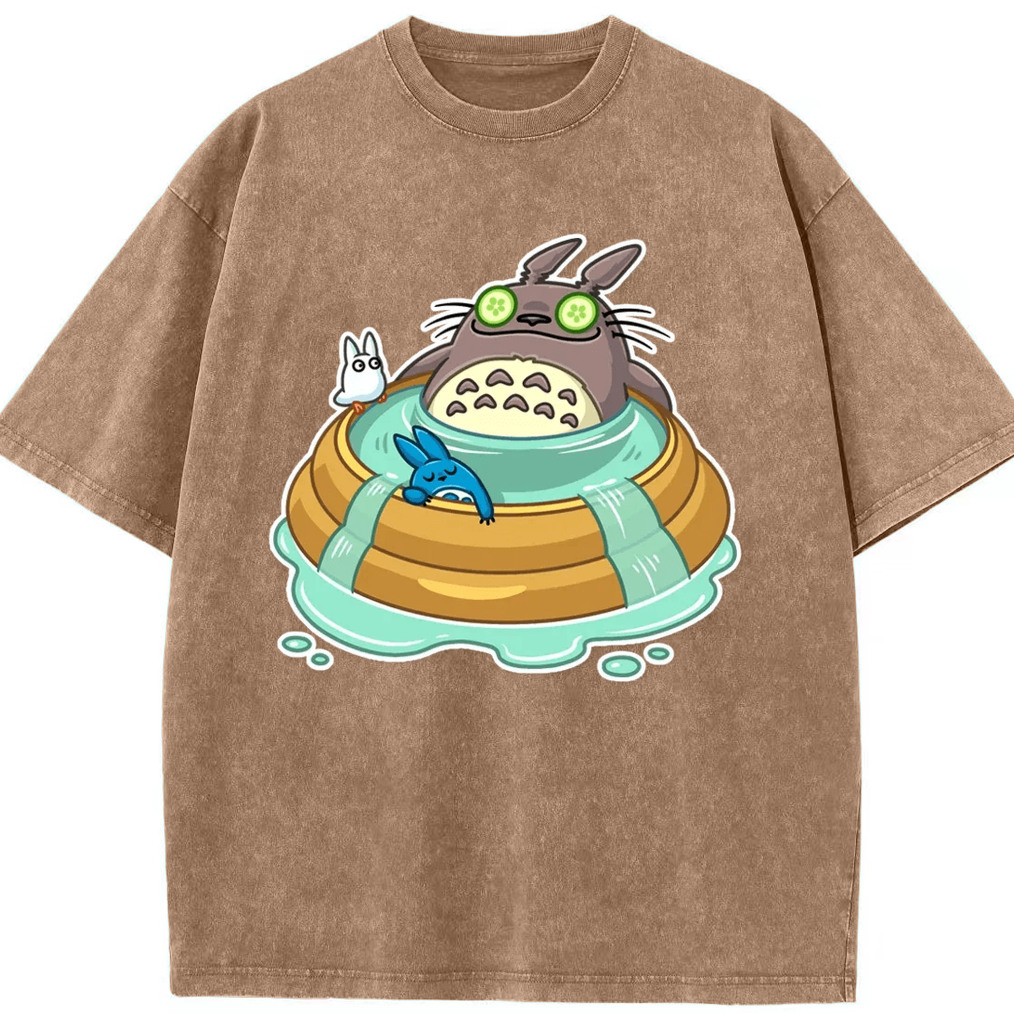 （画像用） となりのトトロ 草壁メイ 草壁サツキ My Neighbor Totoro Satsuki Kusakabe Mei Kusakabe 綿100% ヴィンテージ風 半袖Tシャツ（フロントプリント）