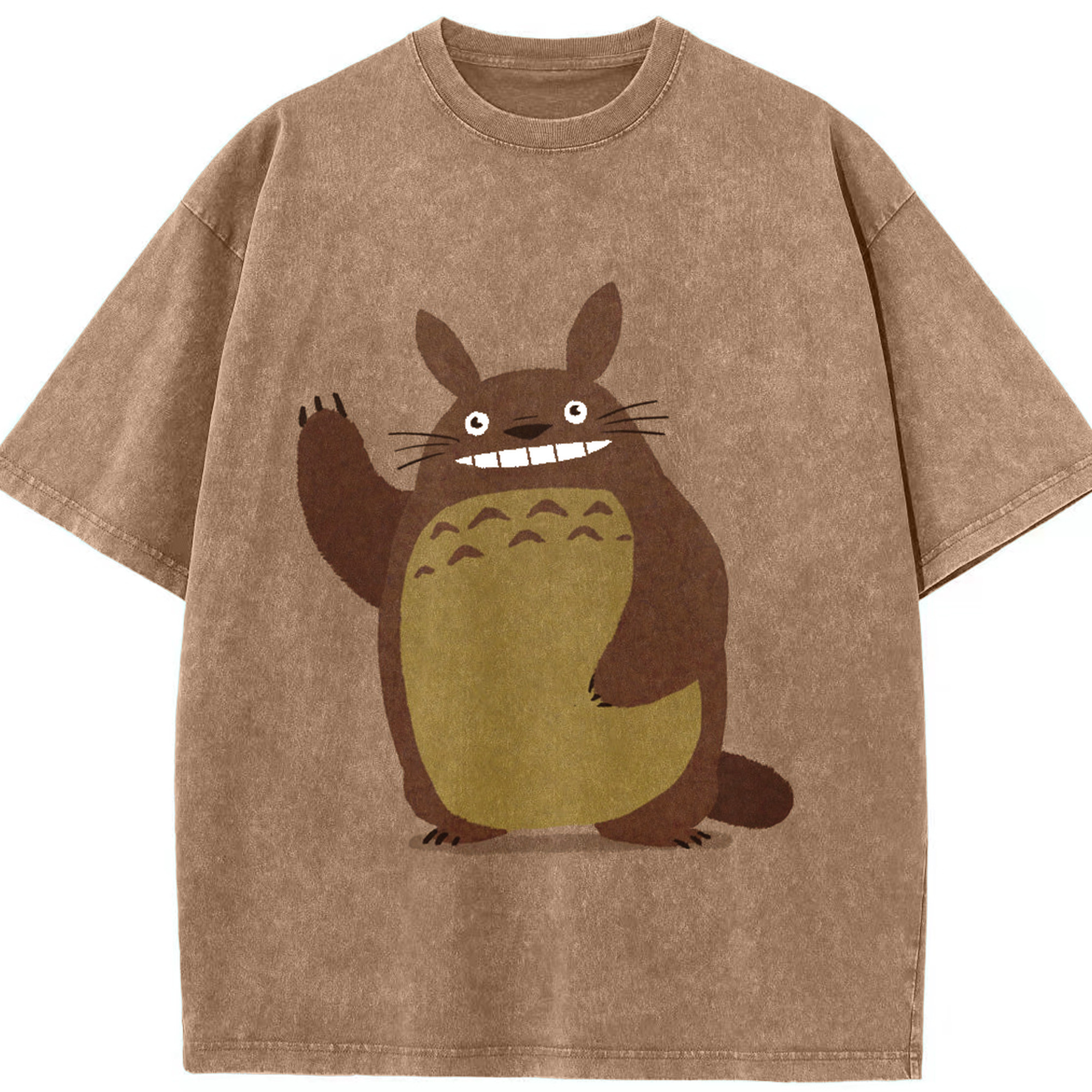 （画像用） となりのトトロ 草壁メイ 草壁サツキ My Neighbor Totoro Satsuki Kusakabe Mei Kusakabe 綿100% ヴィンテージ風 半袖Tシャツ（フロントプリント）