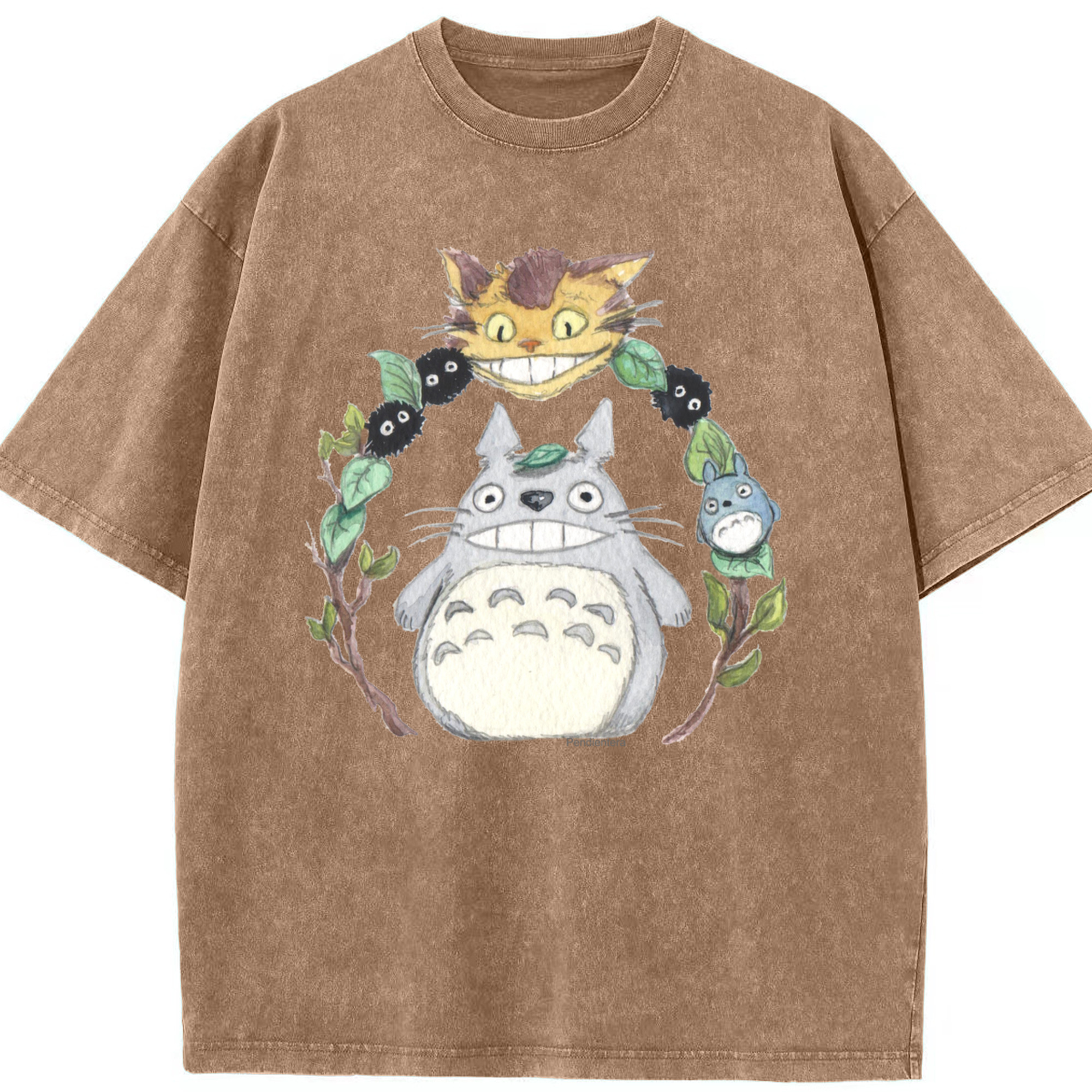 （画像用） となりのトトロ 草壁メイ 草壁サツキ My Neighbor Totoro Satsuki Kusakabe Mei Kusakabe 綿100% ヴィンテージ風 半袖Tシャツ（フロントプリント）