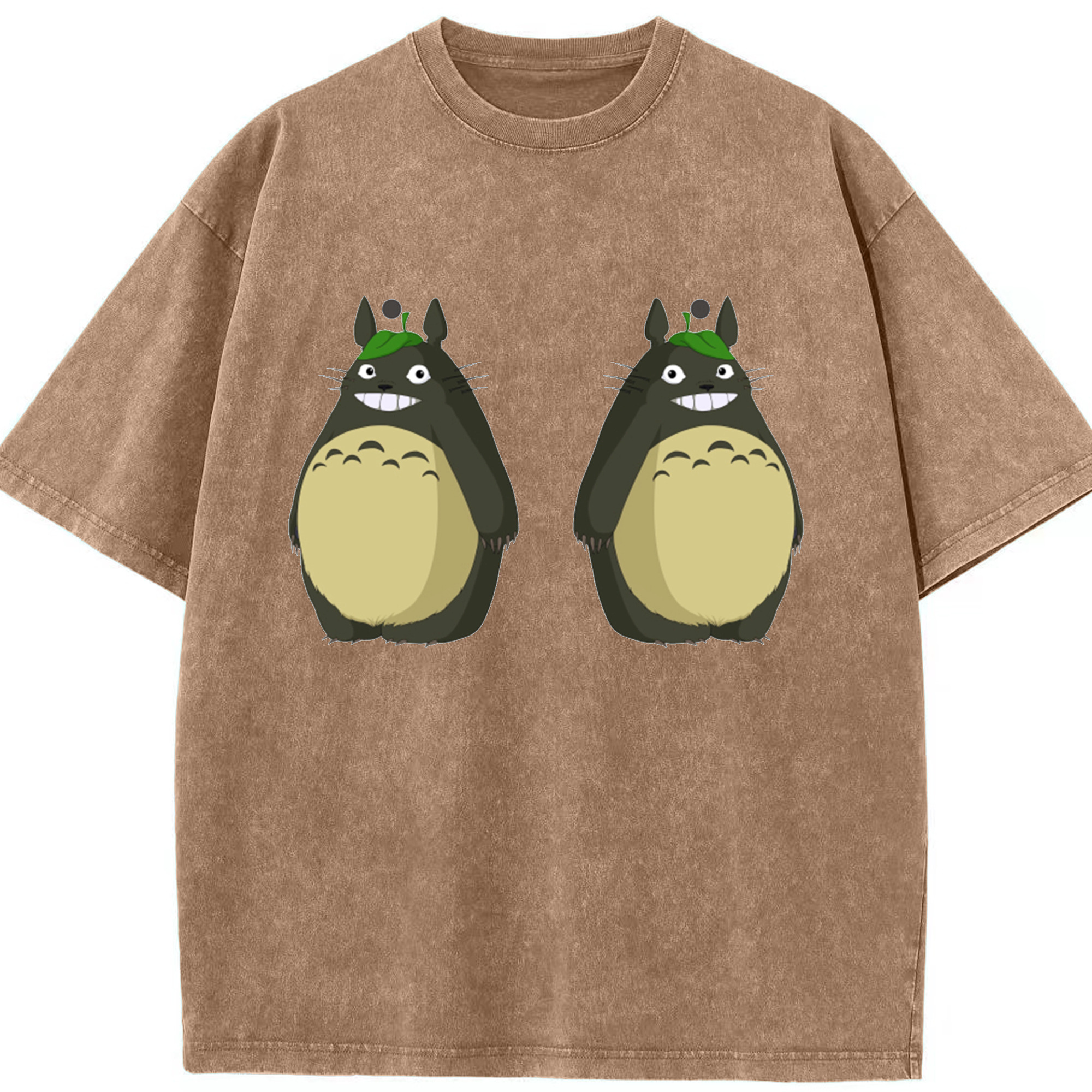 （画像用） となりのトトロ 草壁メイ 草壁サツキ My Neighbor Totoro Satsuki Kusakabe Mei Kusakabe 綿100% ヴィンテージ風 半袖Tシャツ（フロントプリント）