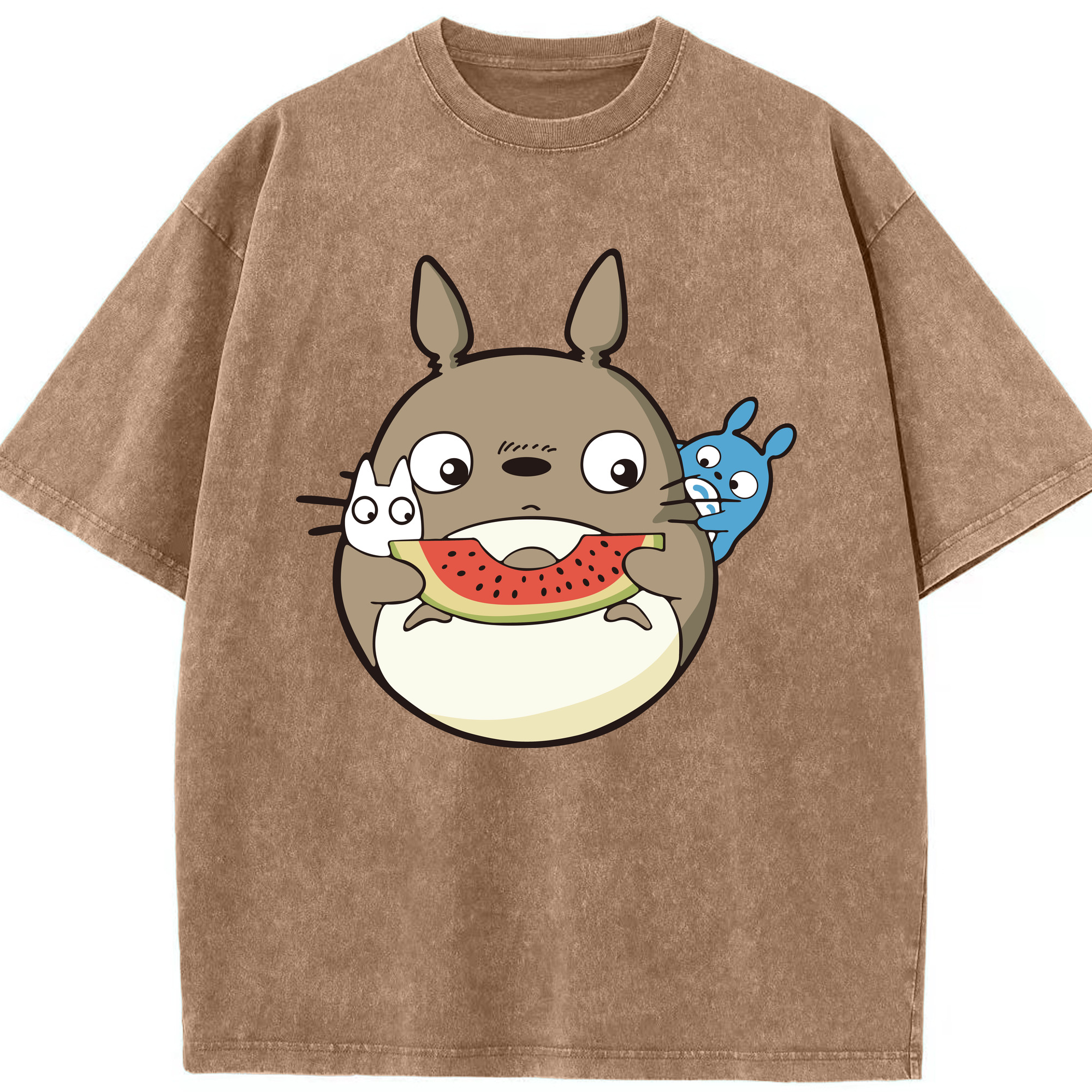 （画像用） となりのトトロ 草壁メイ 草壁サツキ My Neighbor Totoro Satsuki Kusakabe Mei Kusakabe 綿100% ヴィンテージ風 半袖Tシャツ（フロントプリント）