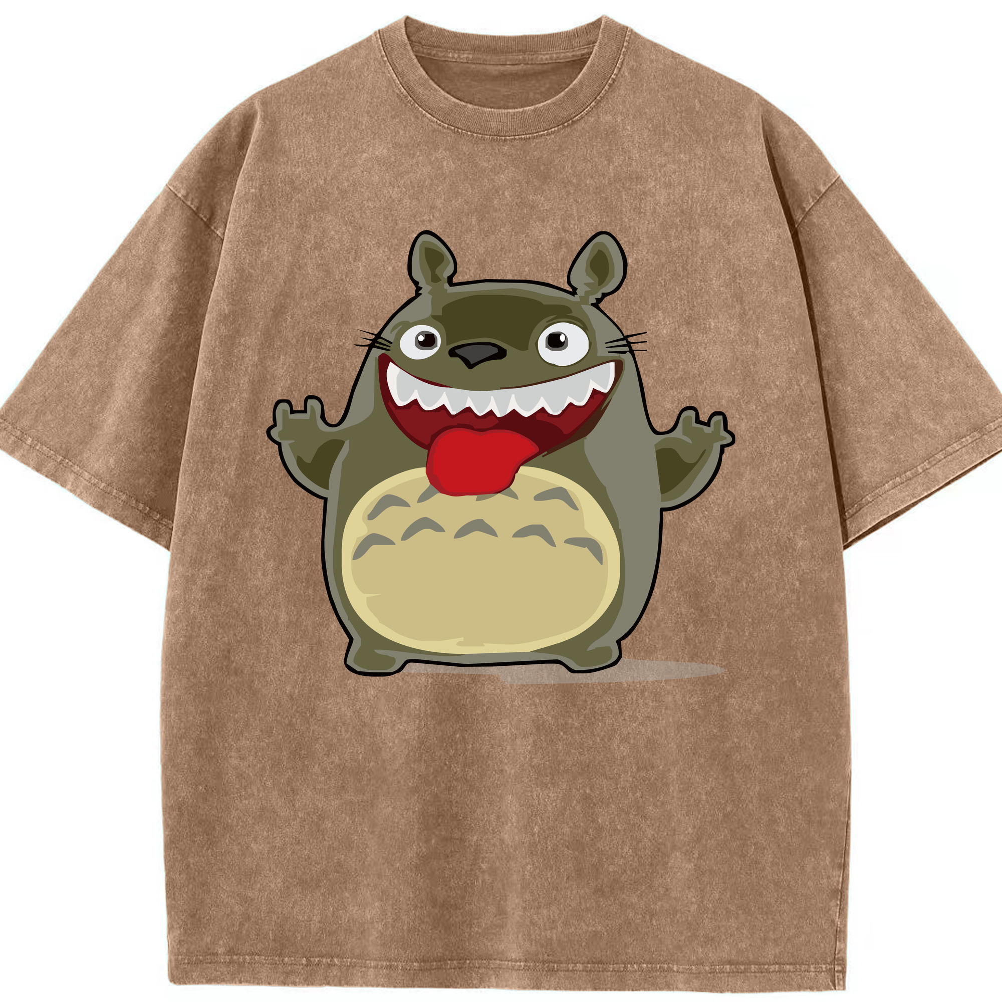 （画像用） となりのトトロ 草壁メイ 草壁サツキ My Neighbor Totoro Satsuki Kusakabe Mei Kusakabe 綿100% ヴィンテージ風 半袖Tシャツ（フロントプリント）