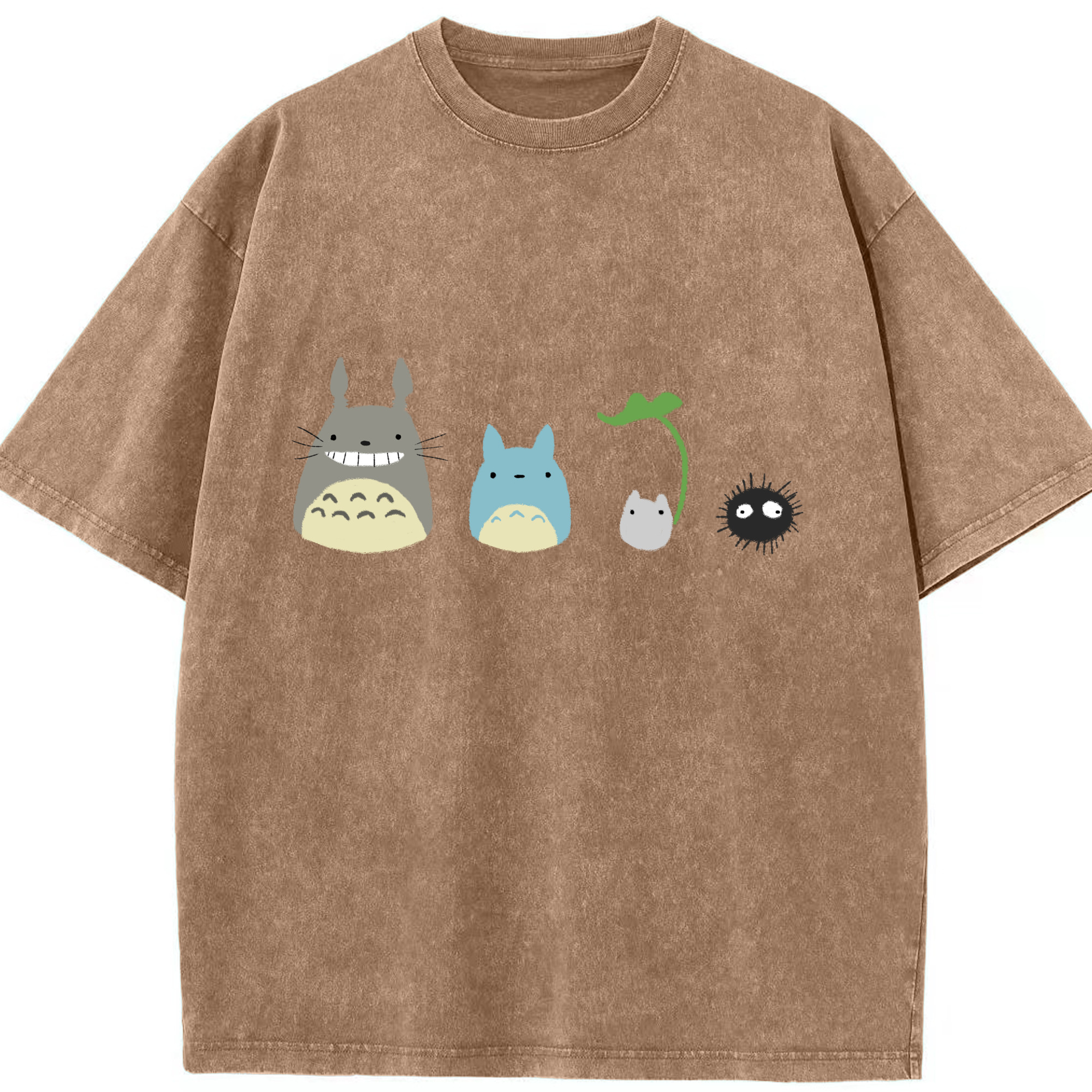 （画像用） となりのトトロ 草壁メイ 草壁サツキ My Neighbor Totoro Satsuki Kusakabe Mei Kusakabe 綿100% ヴィンテージ風 半袖Tシャツ（フロントプリント）