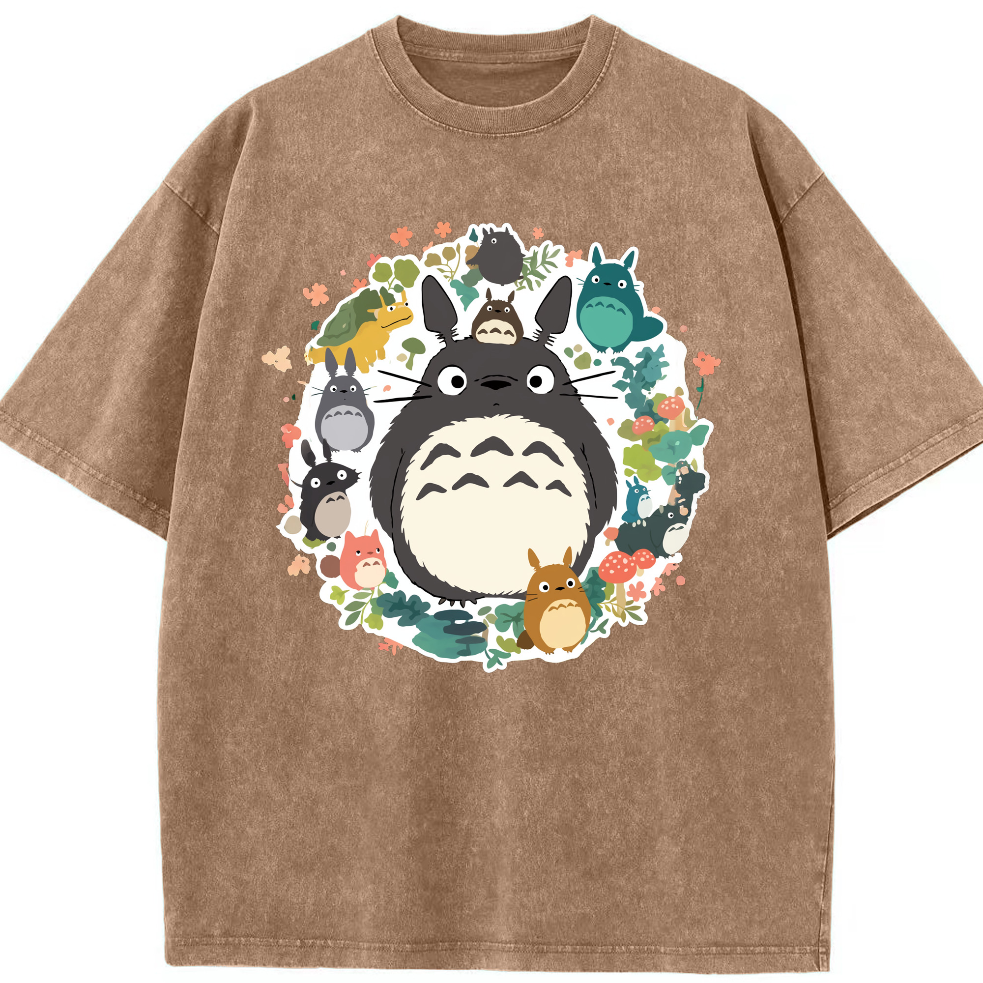 （画像用） となりのトトロ 草壁メイ 草壁サツキ My Neighbor Totoro Satsuki Kusakabe Mei Kusakabe 綿100% ヴィンテージ風 半袖Tシャツ（フロントプリント）