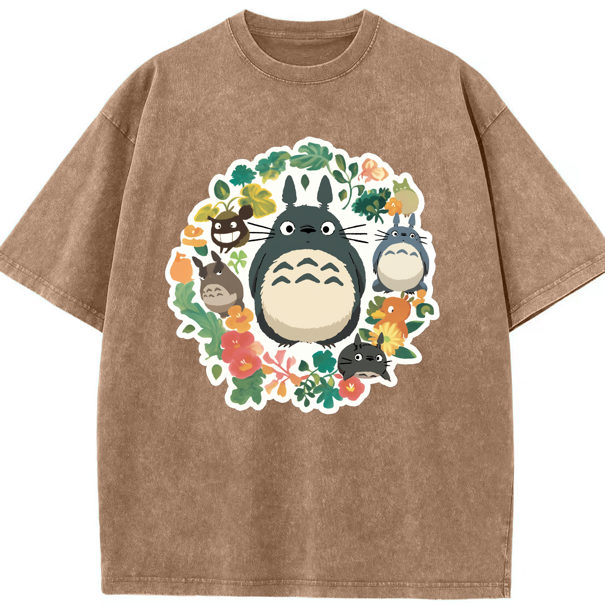 （画像用） となりのトトロ 草壁メイ 草壁サツキ My Neighbor Totoro Satsuki Kusakabe Mei Kusakabe 綿100% ヴィンテージ風 半袖Tシャツ（フロントプリント）