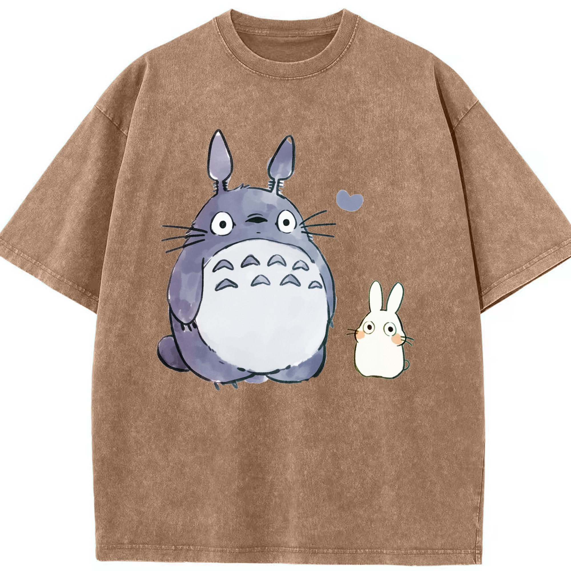 （画像用） となりのトトロ 草壁メイ 草壁サツキ My Neighbor Totoro Satsuki Kusakabe Mei Kusakabe 綿100% ヴィンテージ風 半袖Tシャツ（フロントプリント）