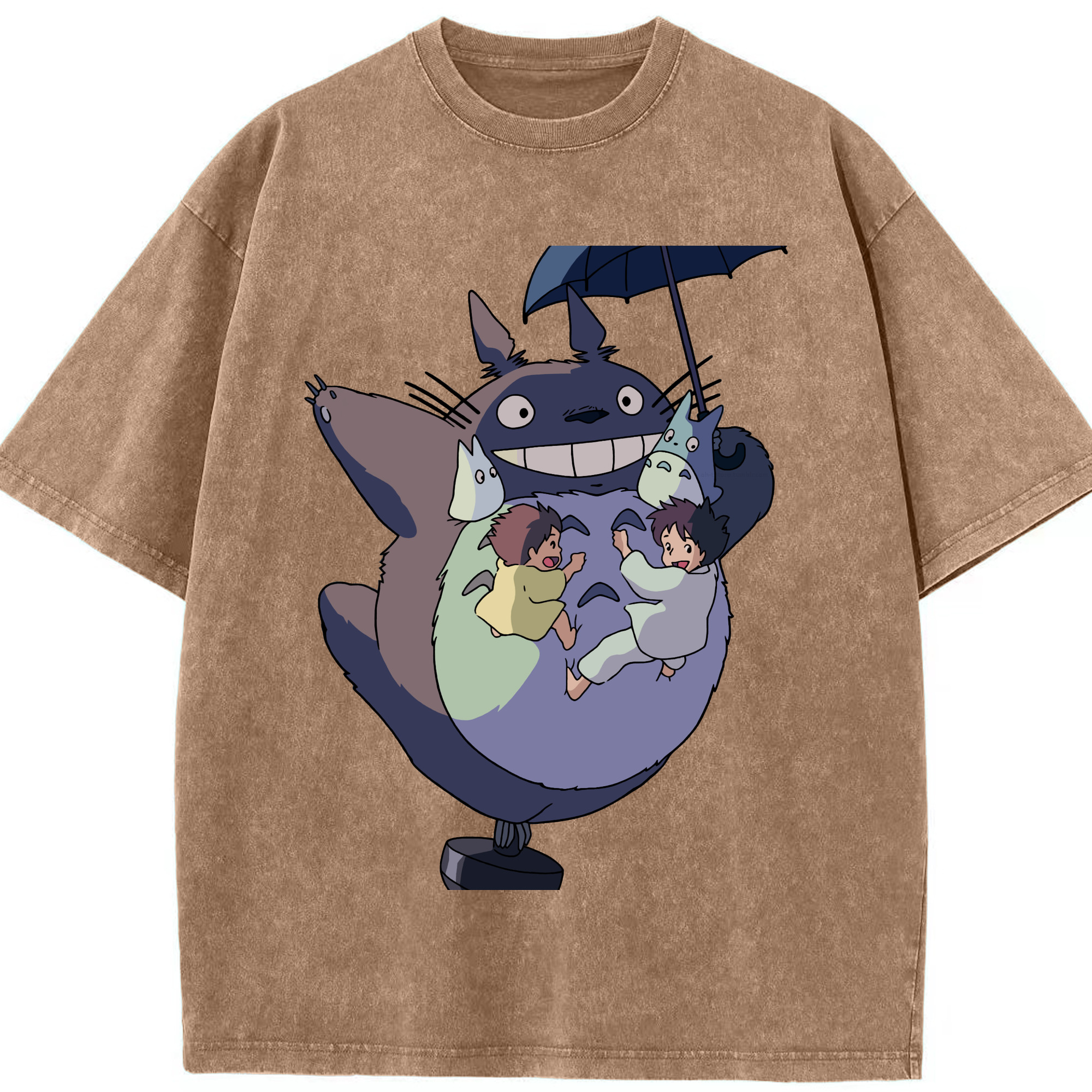 （画像用） となりのトトロ 草壁メイ 草壁サツキ My Neighbor Totoro Satsuki Kusakabe Mei Kusakabe 綿100% ヴィンテージ風 半袖Tシャツ（フロントプリント）