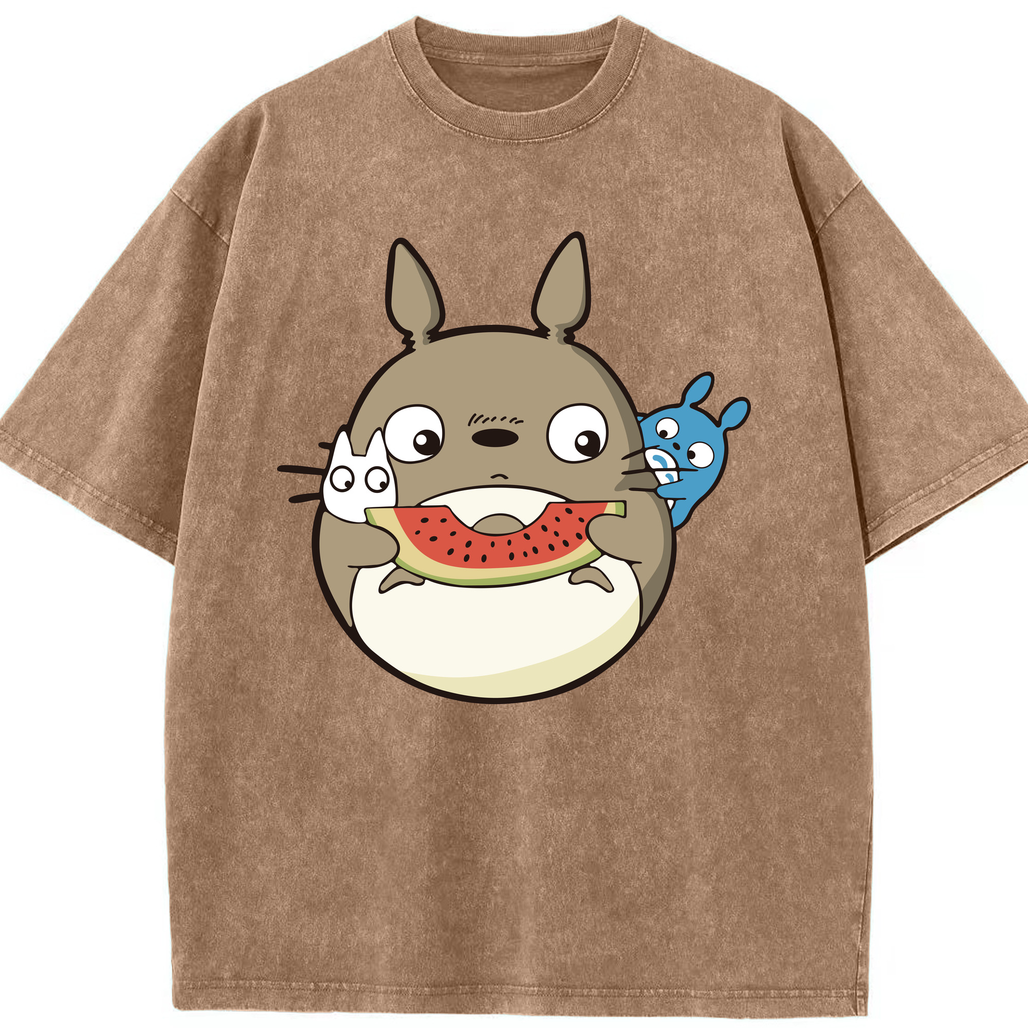 （画像用） となりのトトロ 草壁メイ 草壁サツキ My Neighbor Totoro Satsuki Kusakabe Mei Kusakabe 綿100% ヴィンテージ風 半袖Tシャツ（フロントプリント）