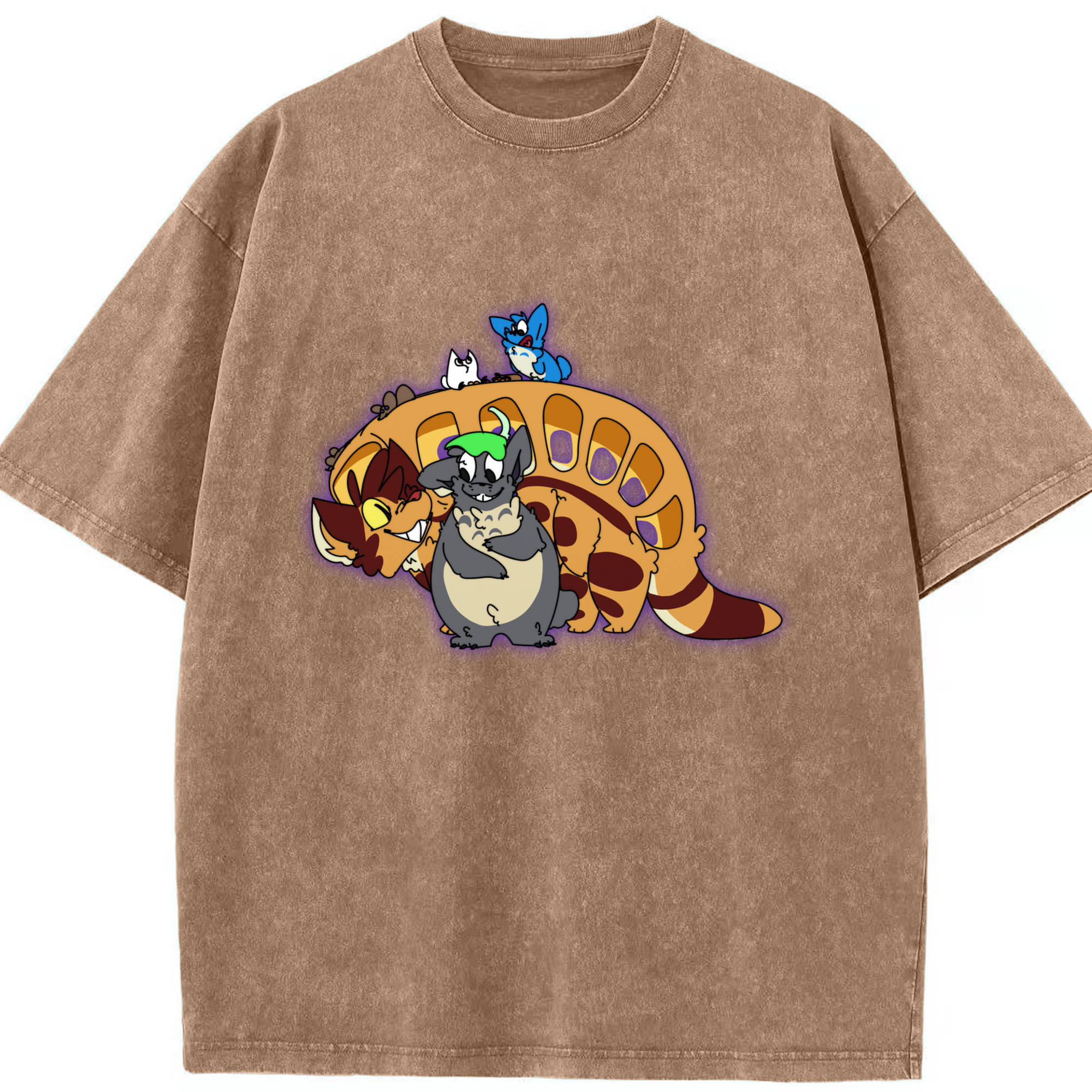 （画像用） となりのトトロ 草壁メイ 草壁サツキ My Neighbor Totoro Satsuki Kusakabe Mei Kusakabe 綿100% ヴィンテージ風 半袖Tシャツ（フロントプリント）