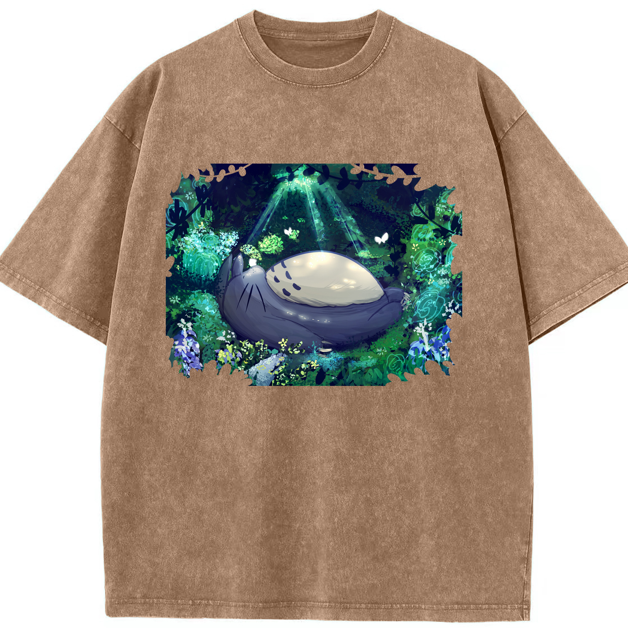 （画像用） となりのトトロ 草壁メイ 草壁サツキ My Neighbor Totoro Satsuki Kusakabe Mei Kusakabe 綿100% ヴィンテージ風 半袖Tシャツ（フロントプリント）