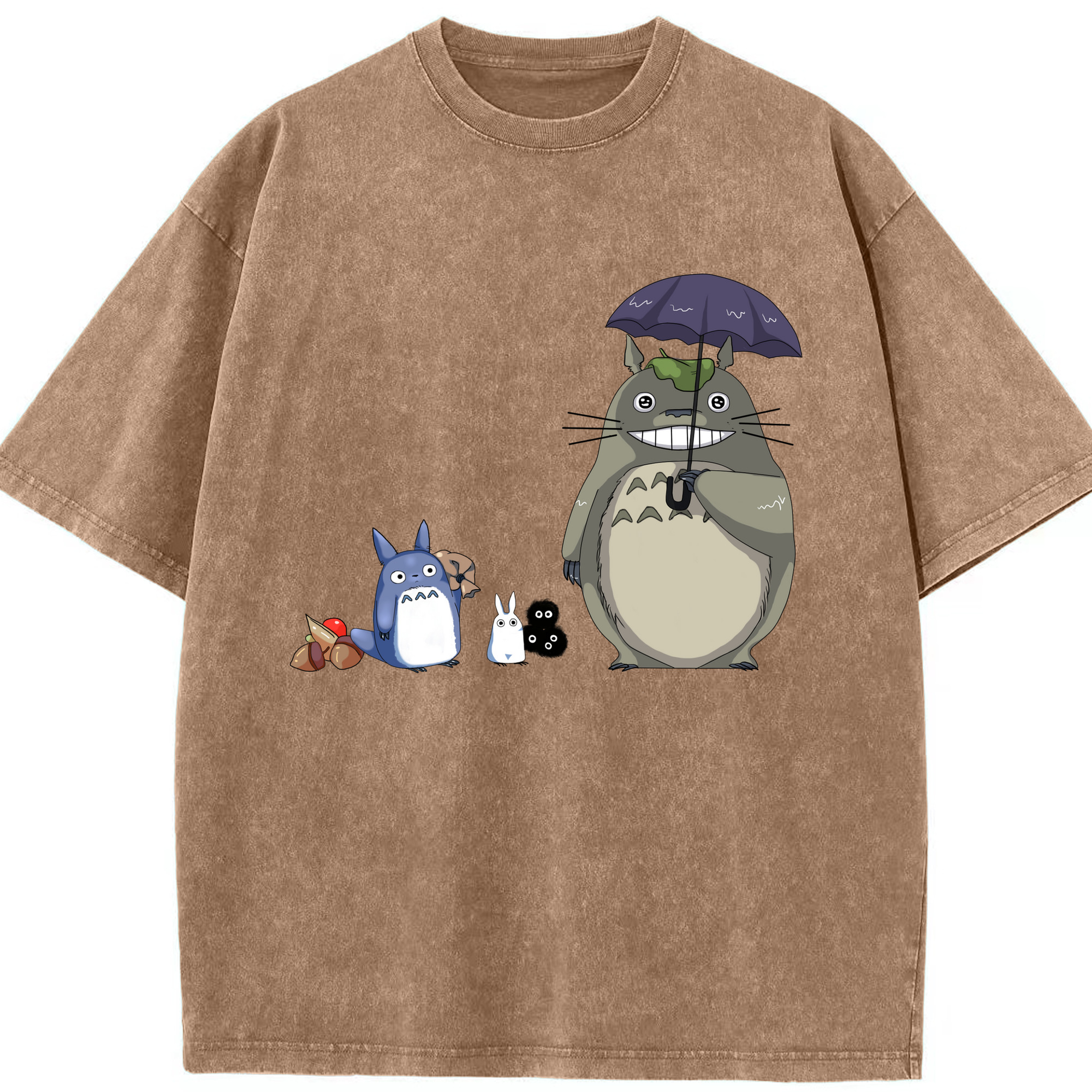（画像用） となりのトトロ 草壁メイ 草壁サツキ My Neighbor Totoro Satsuki Kusakabe Mei Kusakabe 綿100% ヴィンテージ風 半袖Tシャツ（フロントプリント）