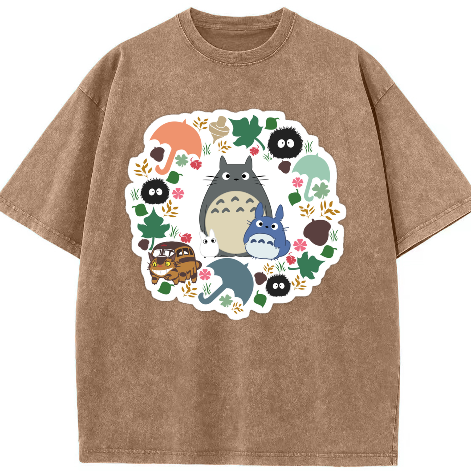 （画像用） となりのトトロ 草壁メイ 草壁サツキ My Neighbor Totoro Satsuki Kusakabe Mei Kusakabe 綿100% ヴィンテージ風 半袖Tシャツ（フロントプリント）