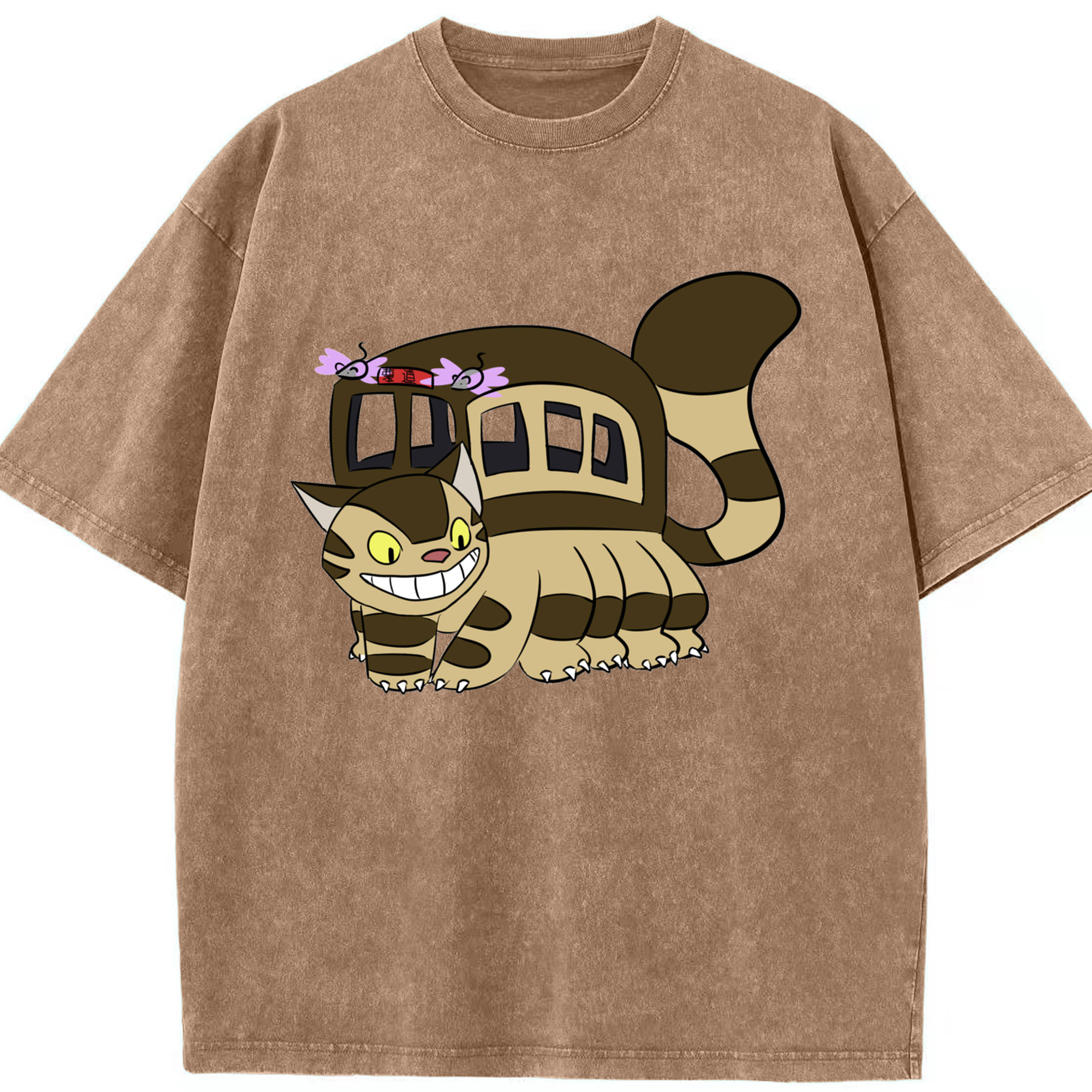 （画像用） となりのトトロ 草壁メイ 草壁サツキ My Neighbor Totoro Satsuki Kusakabe Mei Kusakabe 綿100% ヴィンテージ風 半袖Tシャツ（フロントプリント）