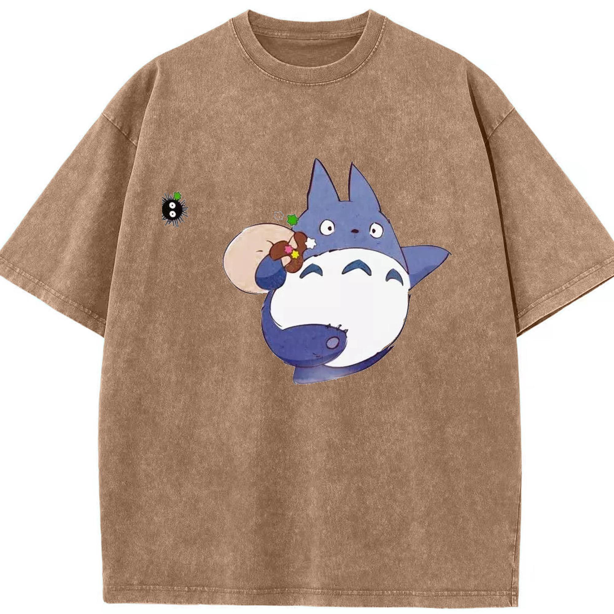 （画像用） となりのトトロ 草壁メイ 草壁サツキ My Neighbor Totoro Satsuki Kusakabe Mei Kusakabe 綿100% ヴィンテージ風 半袖Tシャツ（フロントプリント）