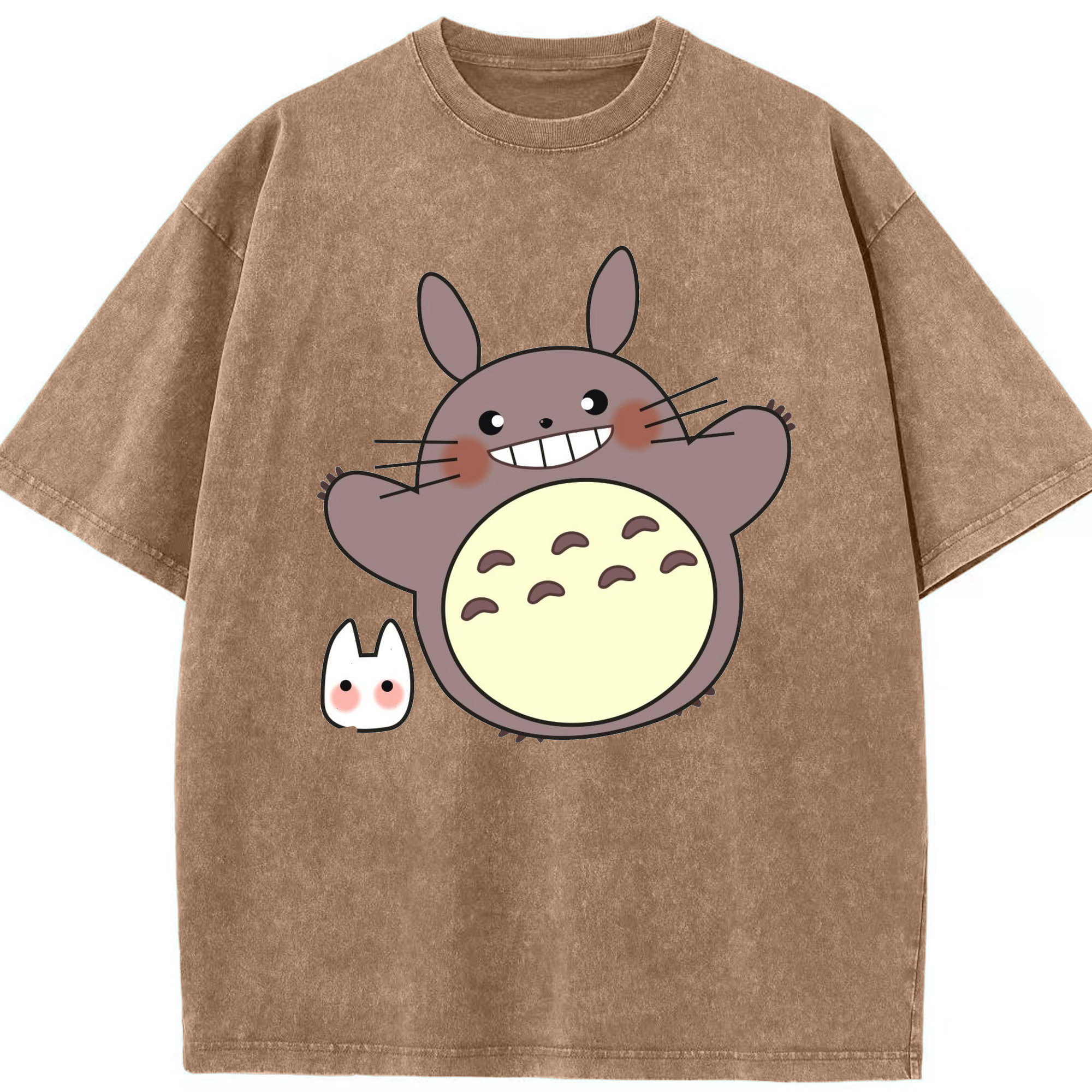 （画像用） となりのトトロ 草壁メイ 草壁サツキ My Neighbor Totoro Satsuki Kusakabe Mei Kusakabe 綿100% ヴィンテージ風 半袖Tシャツ（フロントプリント）