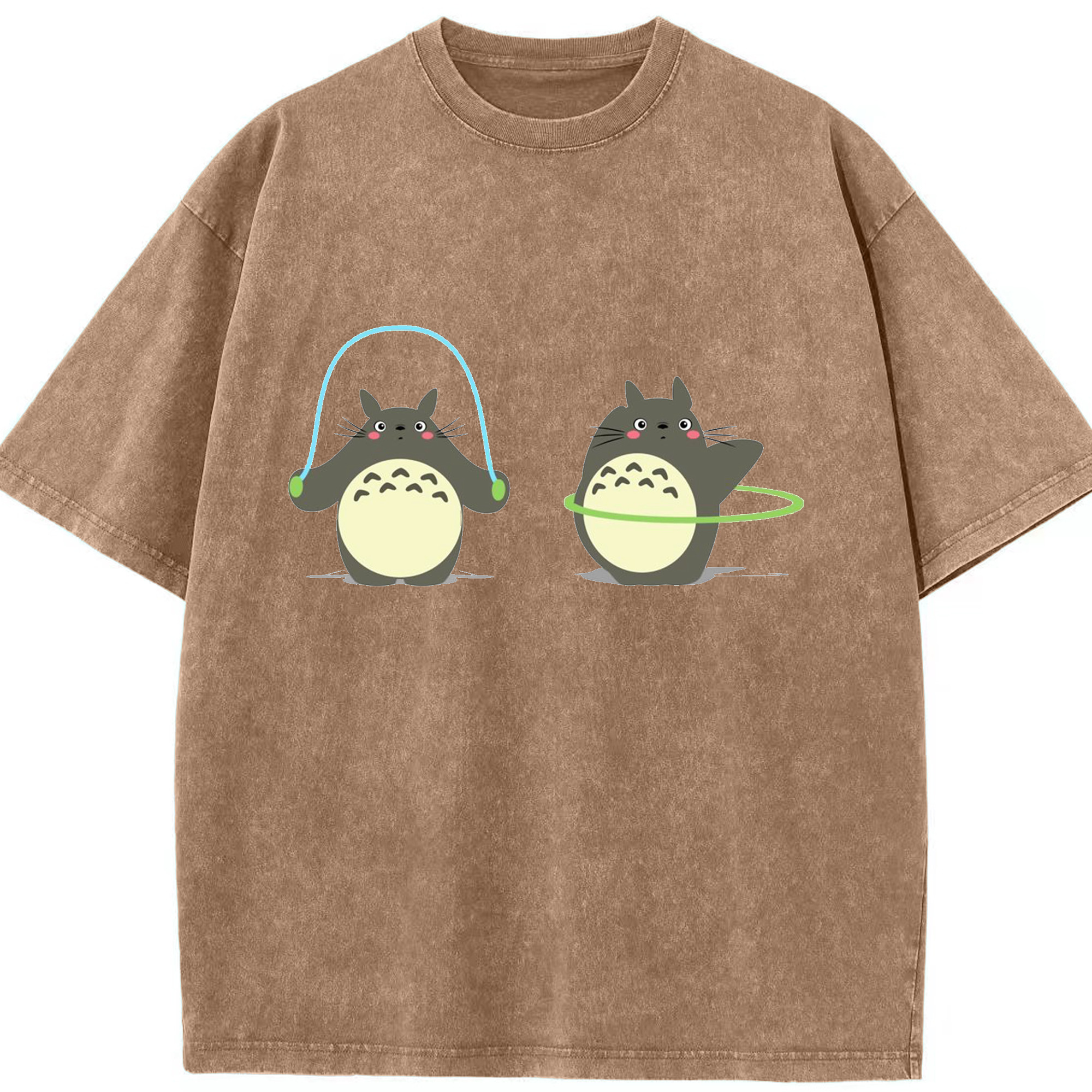 （画像用） となりのトトロ 草壁メイ 草壁サツキ My Neighbor Totoro Satsuki Kusakabe Mei Kusakabe 綿100% ヴィンテージ風 半袖Tシャツ（フロントプリント）