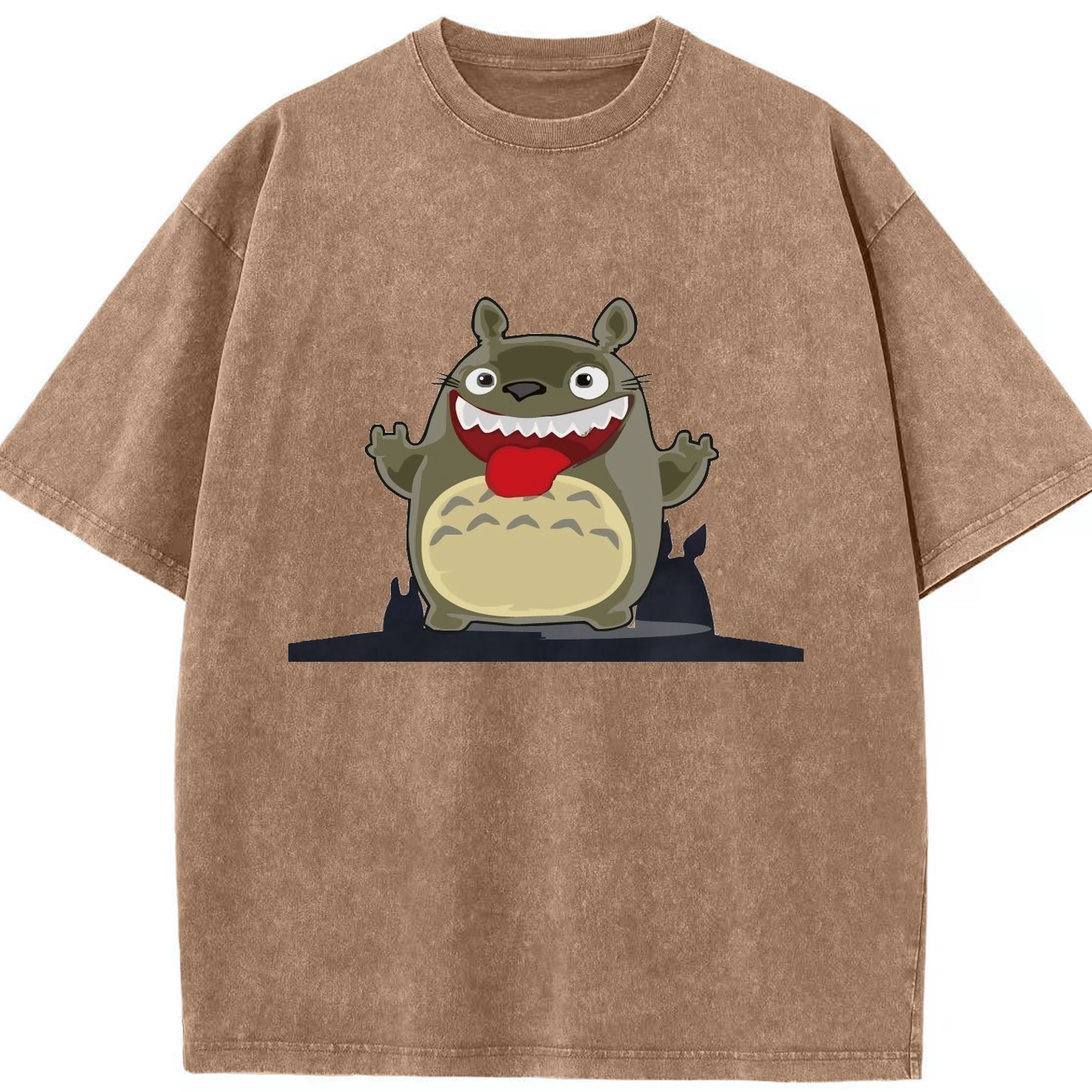 （画像用） となりのトトロ 草壁メイ 草壁サツキ My Neighbor Totoro Satsuki Kusakabe Mei Kusakabe 綿100% ヴィンテージ風 半袖Tシャツ（フロントプリント）