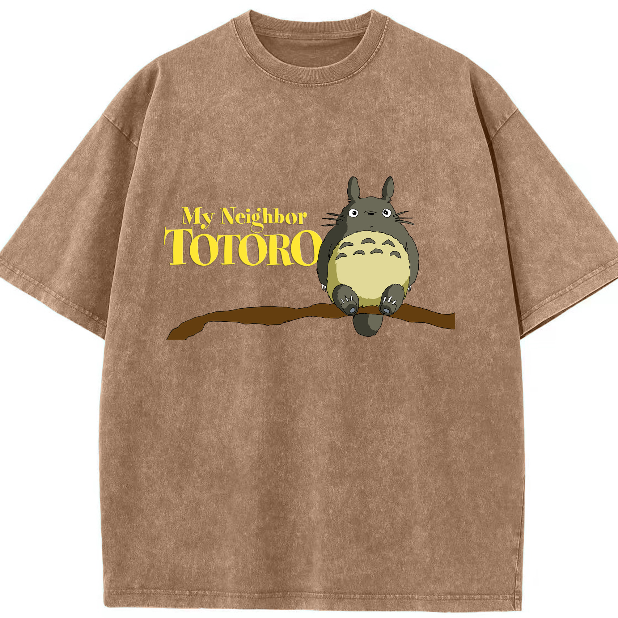 （画像用） となりのトトロ 草壁メイ 草壁サツキ My Neighbor Totoro Satsuki Kusakabe Mei Kusakabe 綿100% ヴィンテージ風 半袖Tシャツ（フロントプリント）