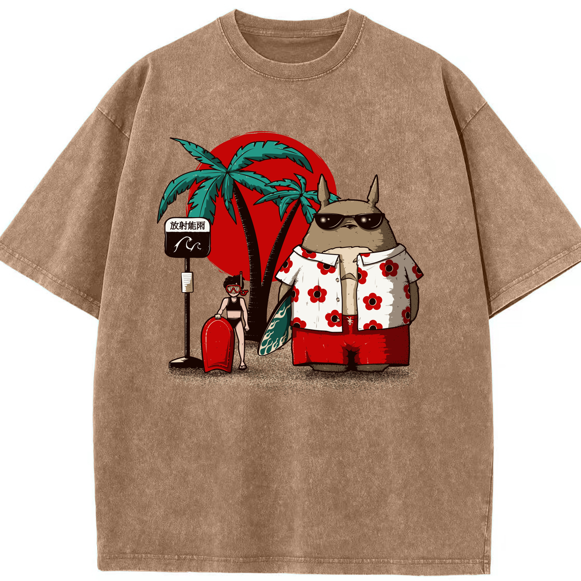 （画像用） となりのトトロ 草壁メイ 草壁サツキ My Neighbor Totoro Satsuki Kusakabe Mei Kusakabe 綿100% ヴィンテージ風 半袖Tシャツ（フロントプリント）