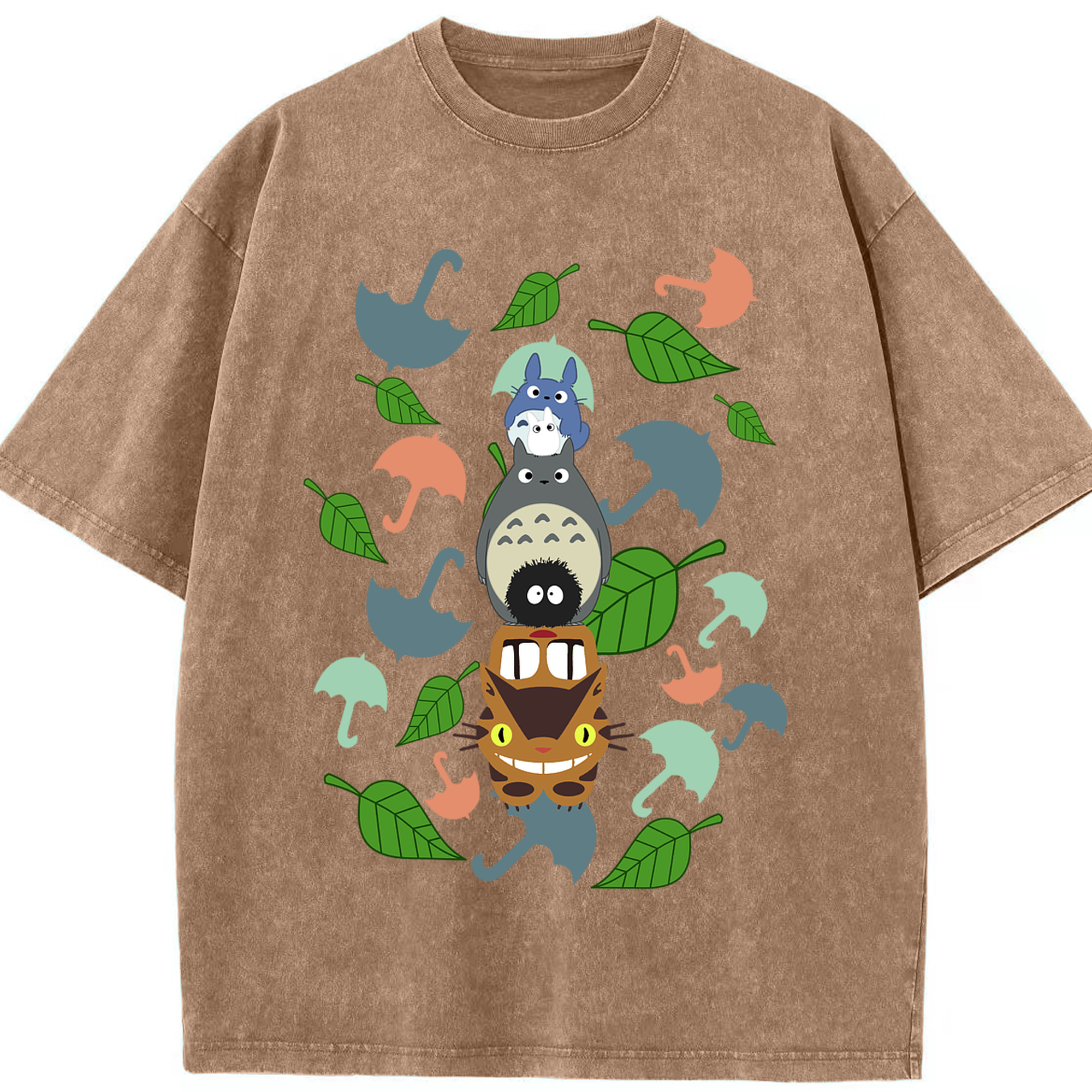 （画像用） となりのトトロ 草壁メイ 草壁サツキ My Neighbor Totoro Satsuki Kusakabe Mei Kusakabe 綿100% ヴィンテージ風 半袖Tシャツ（フロントプリント）