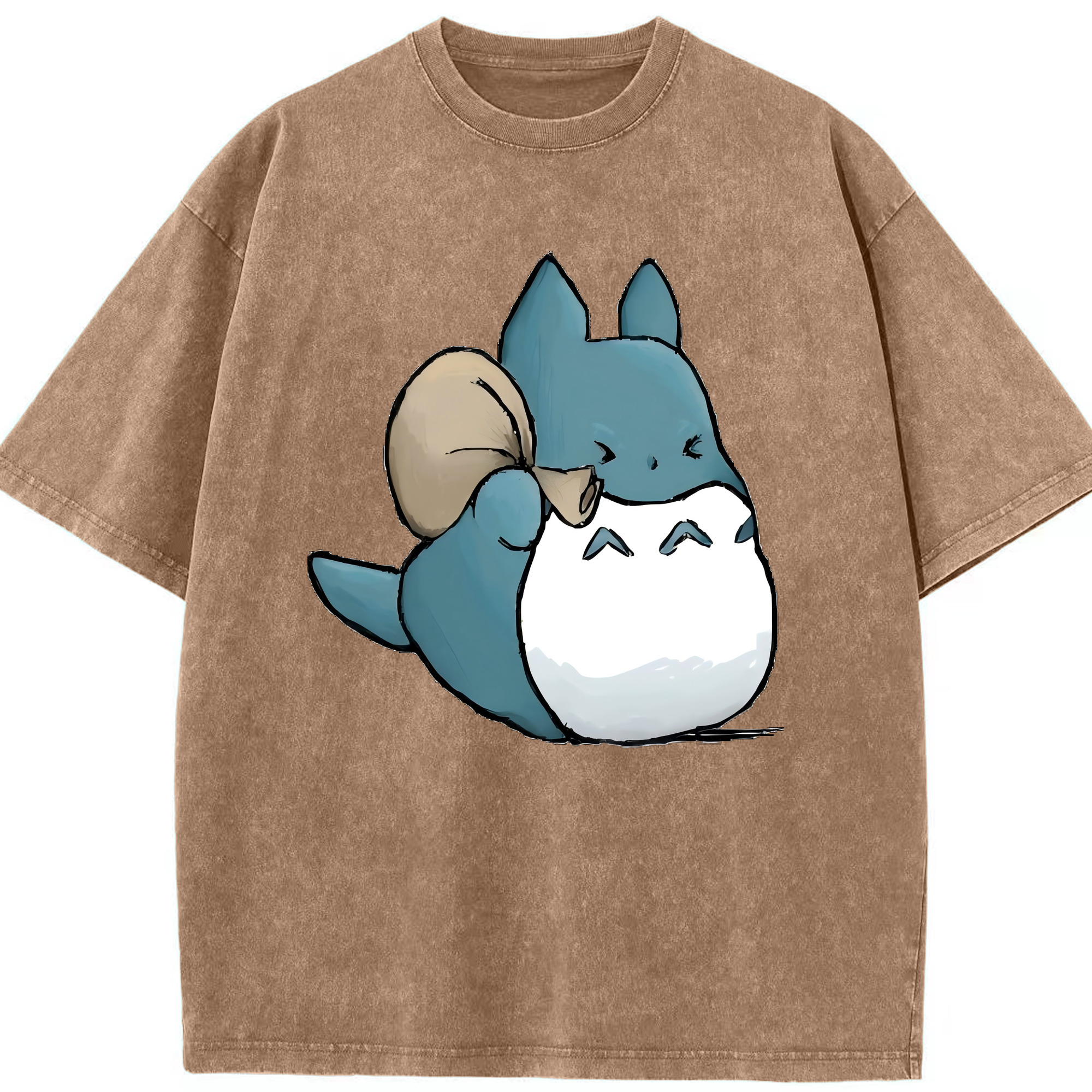 （画像用） となりのトトロ 草壁メイ 草壁サツキ My Neighbor Totoro Satsuki Kusakabe Mei Kusakabe 綿100% ヴィンテージ風 半袖Tシャツ（フロントプリント）