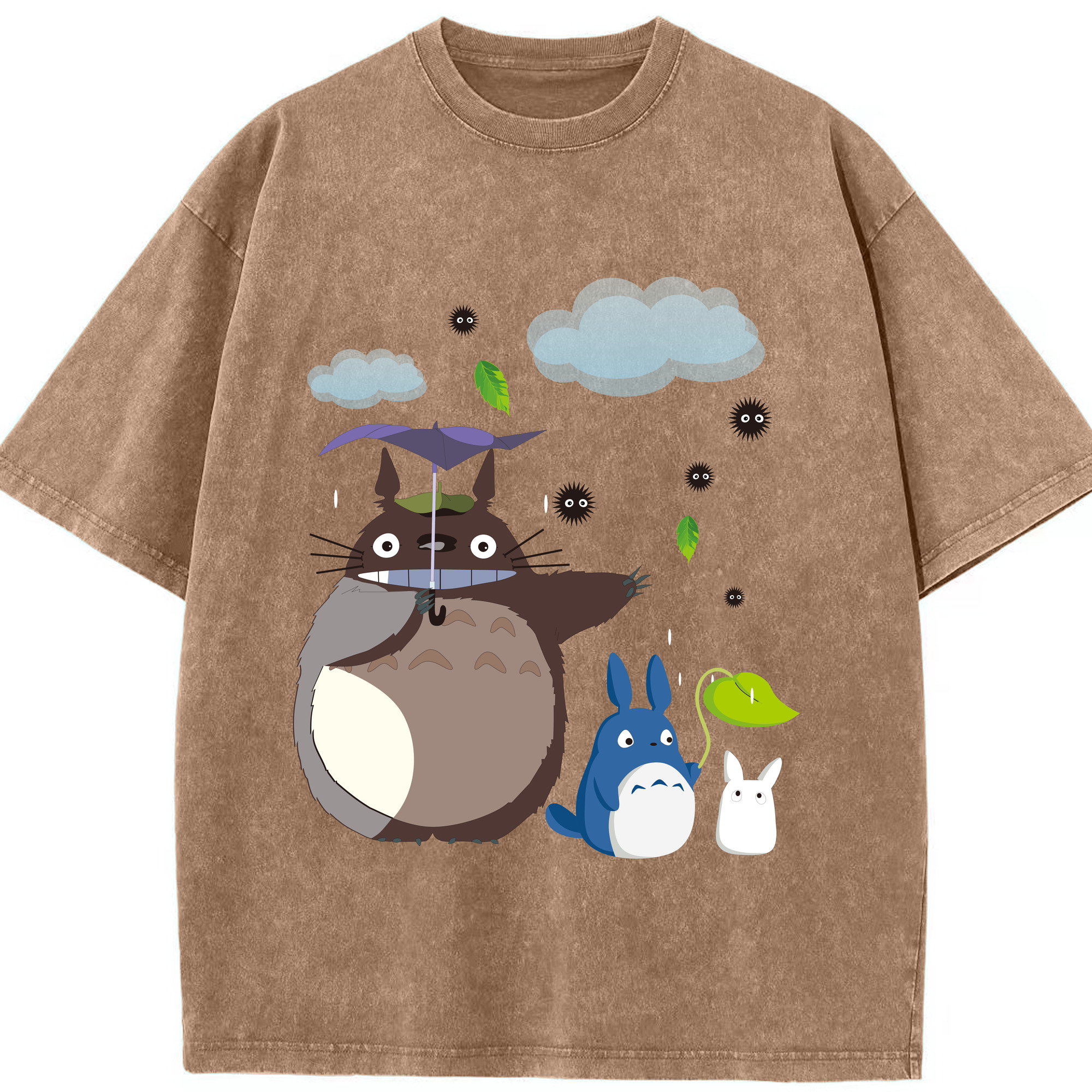 （画像用） となりのトトロ 草壁メイ 草壁サツキ My Neighbor Totoro Satsuki Kusakabe Mei Kusakabe 綿100% ヴィンテージ風 半袖Tシャツ（フロントプリント）