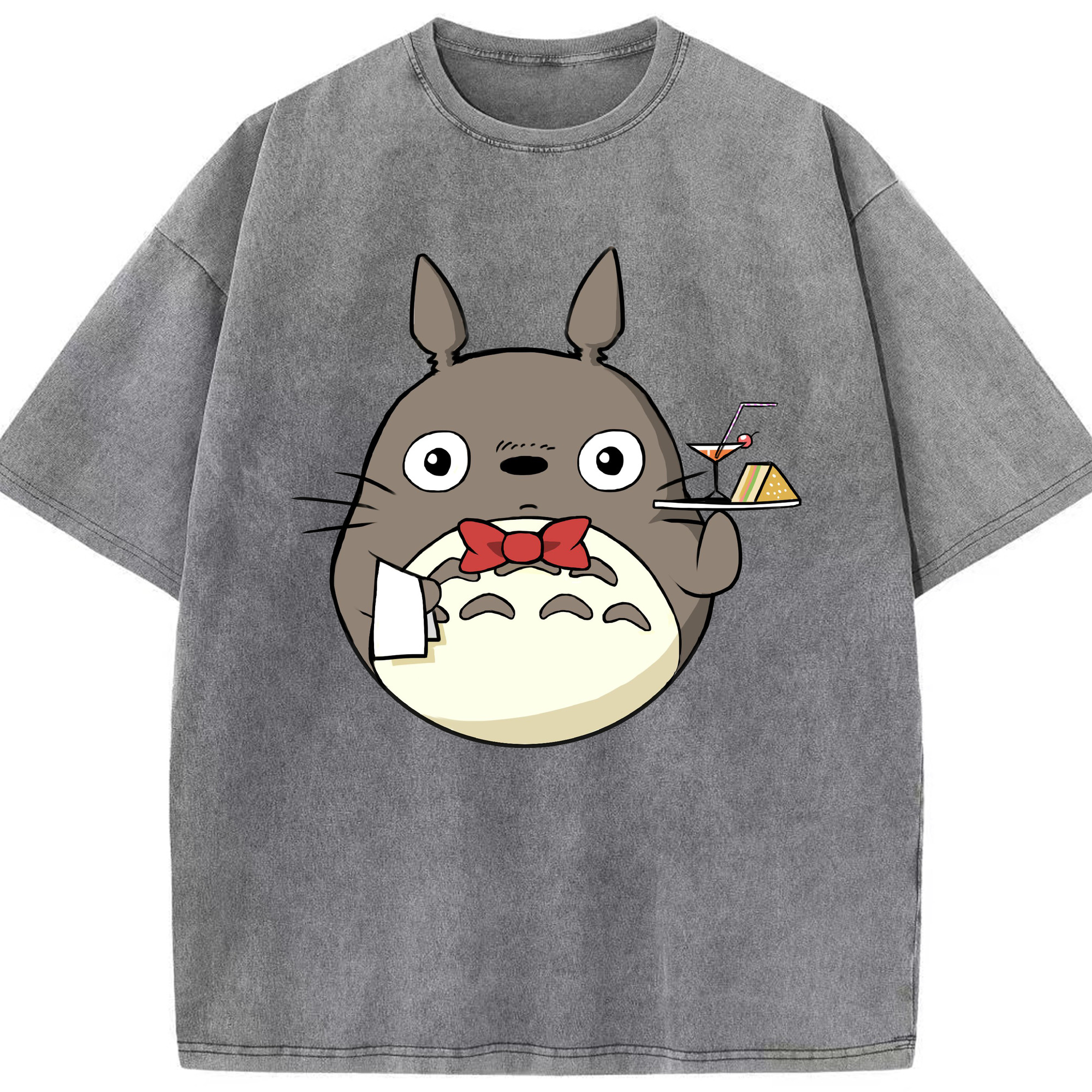 （画像用） となりのトトロ 草壁メイ 草壁サツキ My Neighbor Totoro Satsuki Kusakabe Mei Kusakabe 綿100% ヴィンテージ風 半袖Tシャツ（フロントプリント）