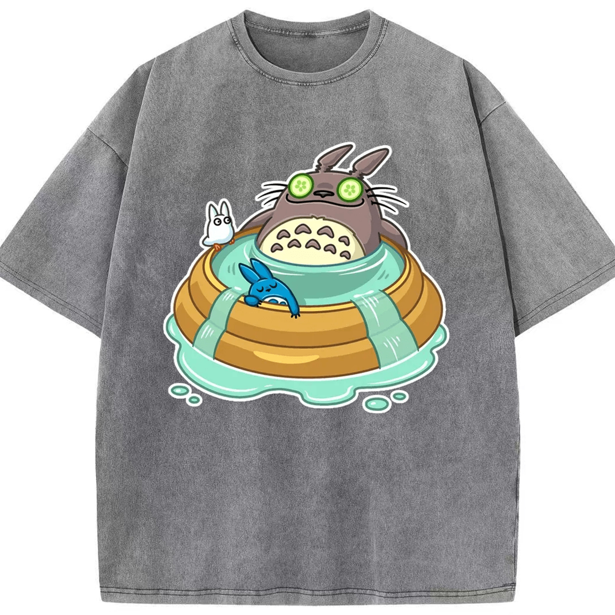 （画像用） となりのトトロ 草壁メイ 草壁サツキ My Neighbor Totoro Satsuki Kusakabe Mei Kusakabe 綿100% ヴィンテージ風 半袖Tシャツ（フロントプリント）