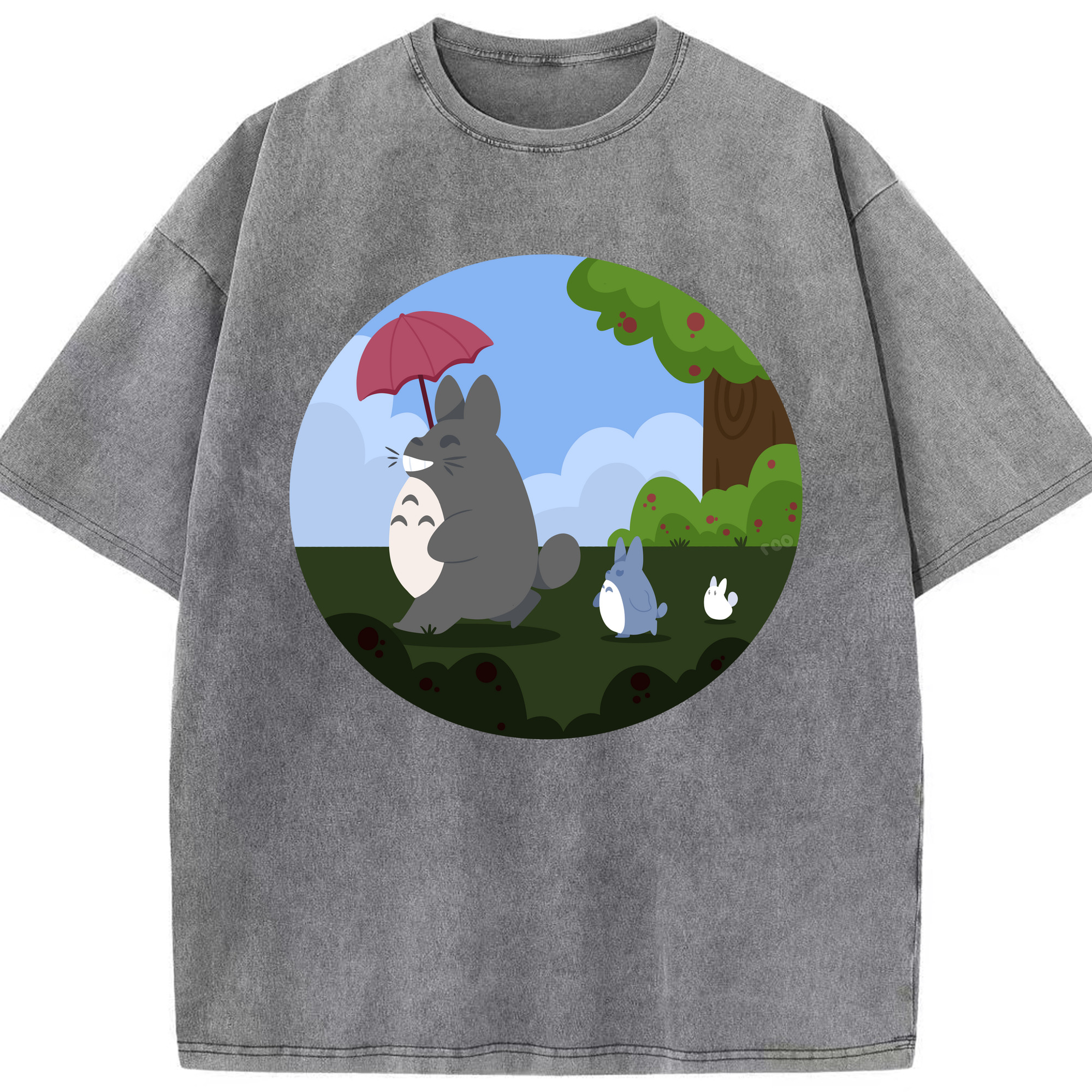 （画像用） となりのトトロ 草壁メイ 草壁サツキ My Neighbor Totoro Satsuki Kusakabe Mei Kusakabe 綿100% ヴィンテージ風 半袖Tシャツ（フロントプリント）