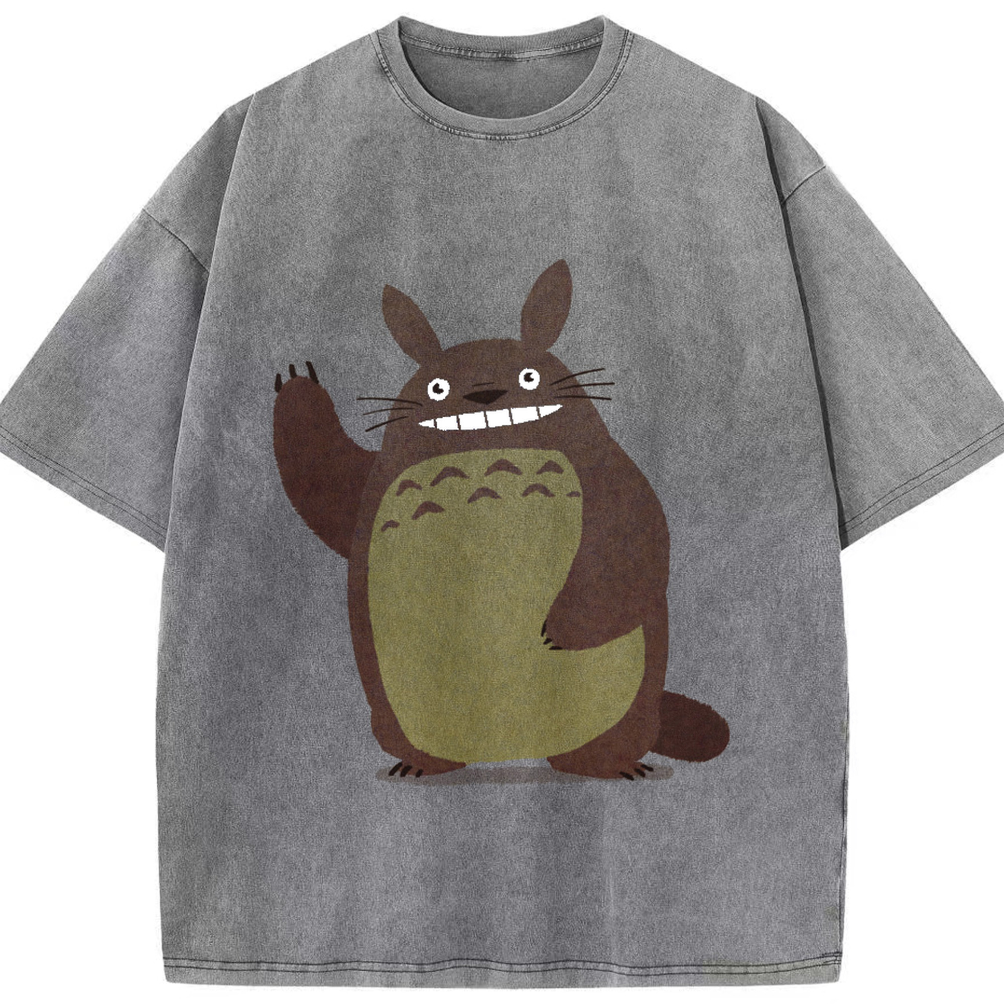 （画像用） となりのトトロ 草壁メイ 草壁サツキ My Neighbor Totoro Satsuki Kusakabe Mei Kusakabe 綿100% ヴィンテージ風 半袖Tシャツ（フロントプリント）