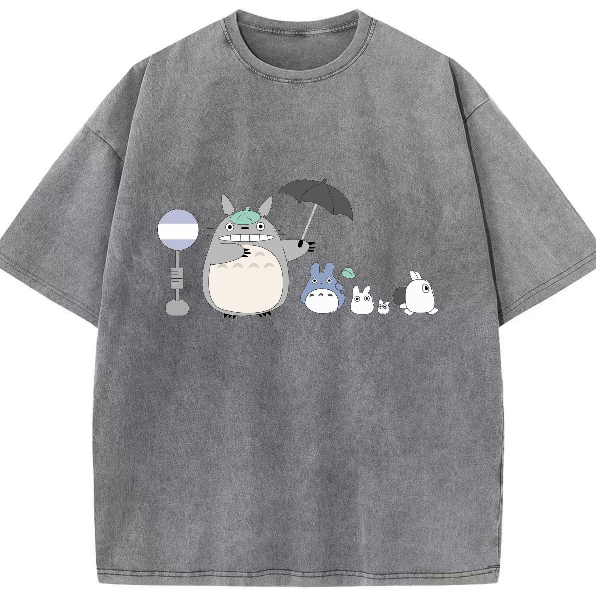 （画像用） となりのトトロ 草壁メイ 草壁サツキ My Neighbor Totoro Satsuki Kusakabe Mei Kusakabe 綿100% ヴィンテージ風 半袖Tシャツ（フロントプリント）