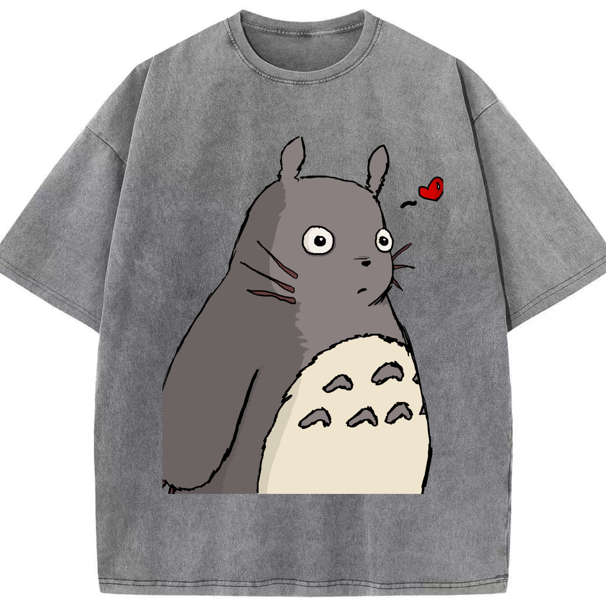（画像用） となりのトトロ 草壁メイ 草壁サツキ My Neighbor Totoro Satsuki Kusakabe Mei Kusakabe 綿100% ヴィンテージ風 半袖Tシャツ（フロントプリント）