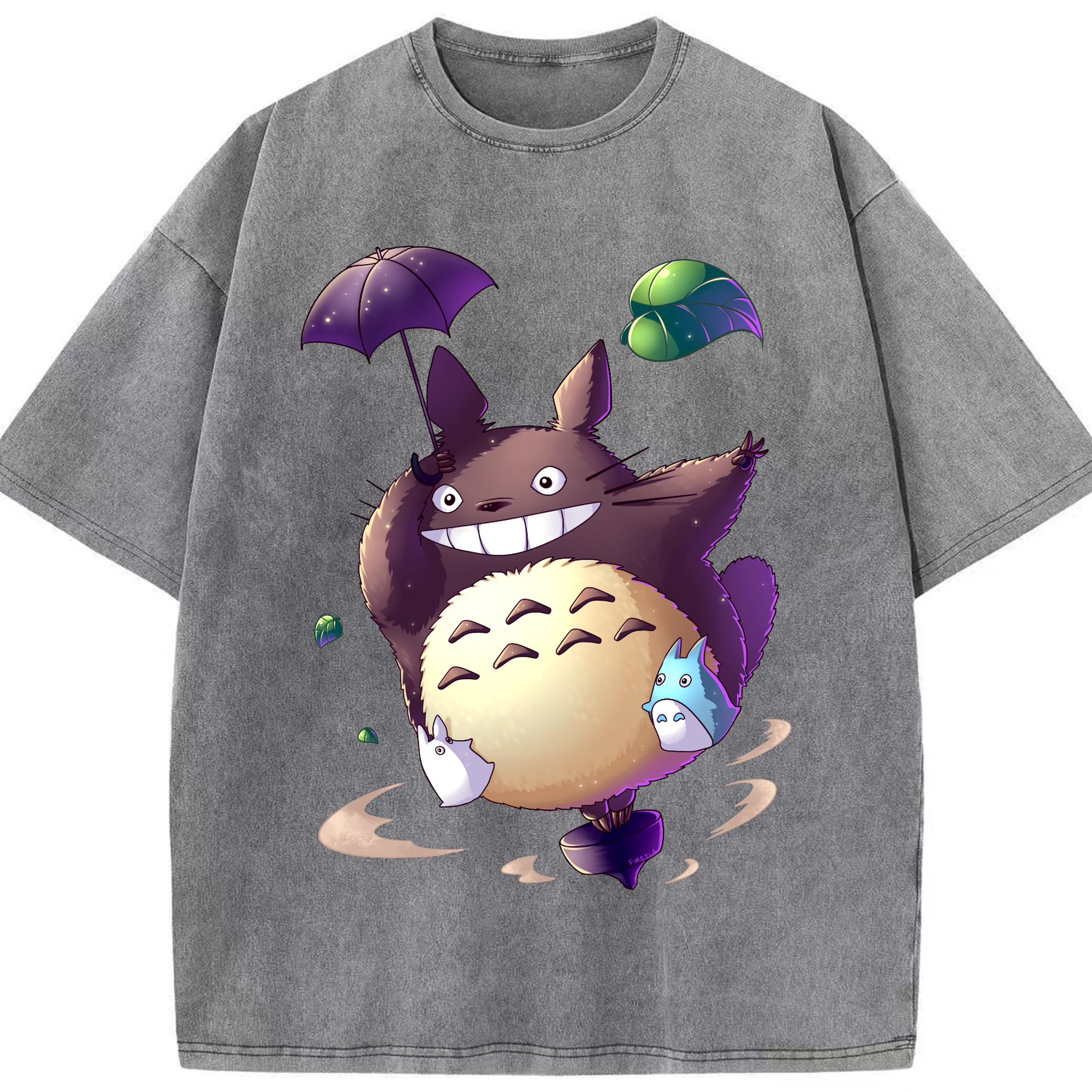 （画像用） となりのトトロ 草壁メイ 草壁サツキ My Neighbor Totoro Satsuki Kusakabe Mei Kusakabe 綿100% ヴィンテージ風 半袖Tシャツ（フロントプリント）