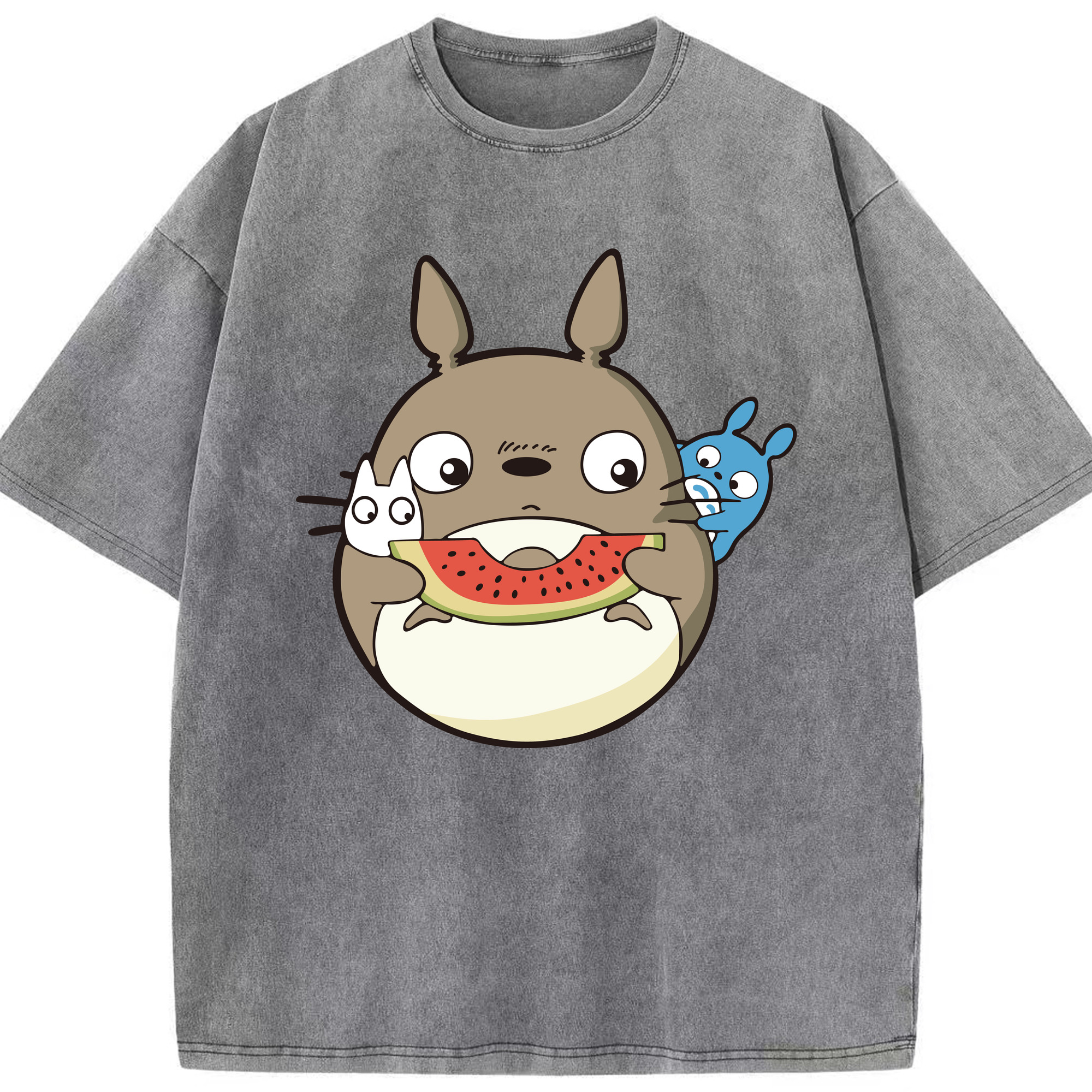 （画像用） となりのトトロ 草壁メイ 草壁サツキ My Neighbor Totoro Satsuki Kusakabe Mei Kusakabe 綿100% ヴィンテージ風 半袖Tシャツ（フロントプリント）