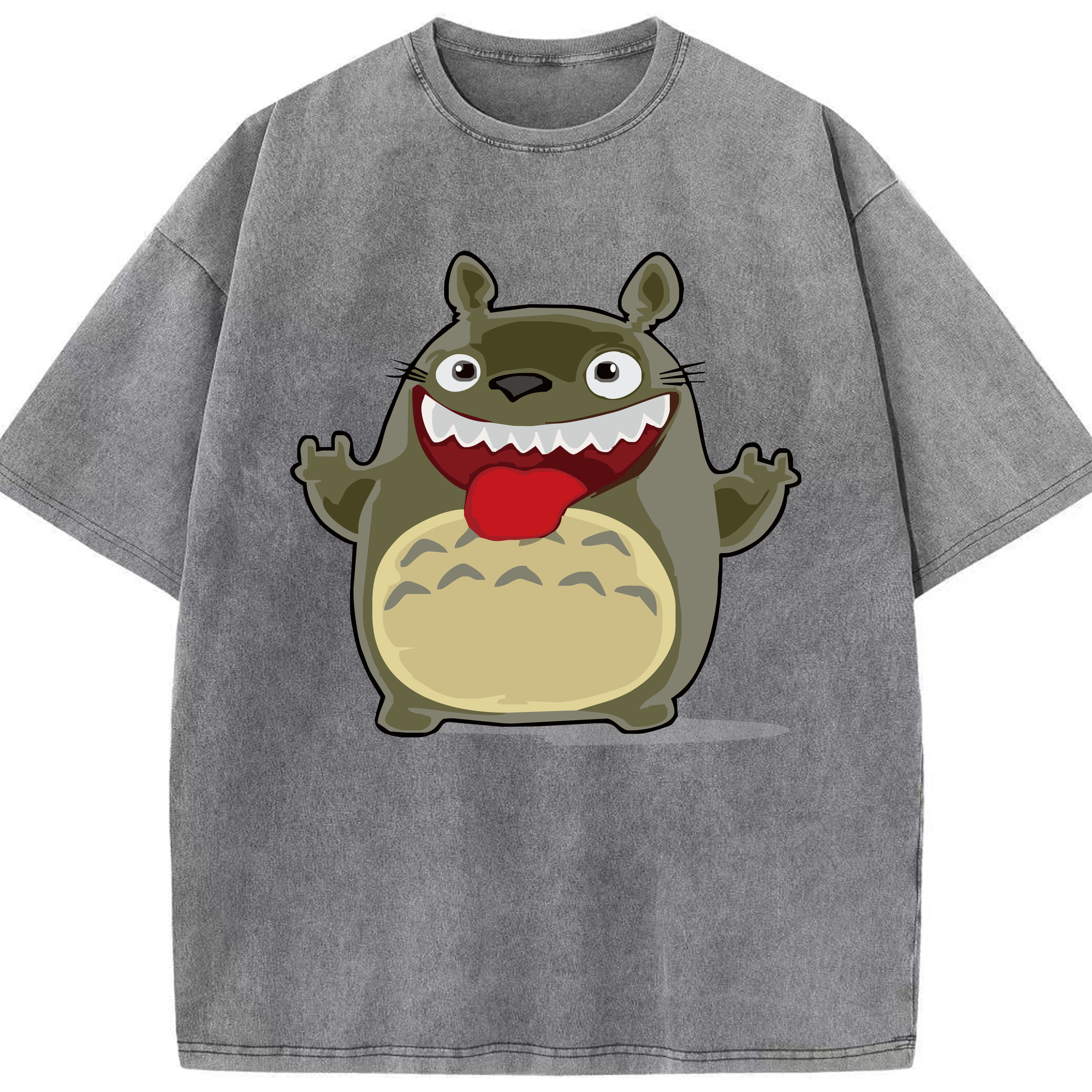 （画像用） となりのトトロ 草壁メイ 草壁サツキ My Neighbor Totoro Satsuki Kusakabe Mei Kusakabe 綿100% ヴィンテージ風 半袖Tシャツ（フロントプリント）