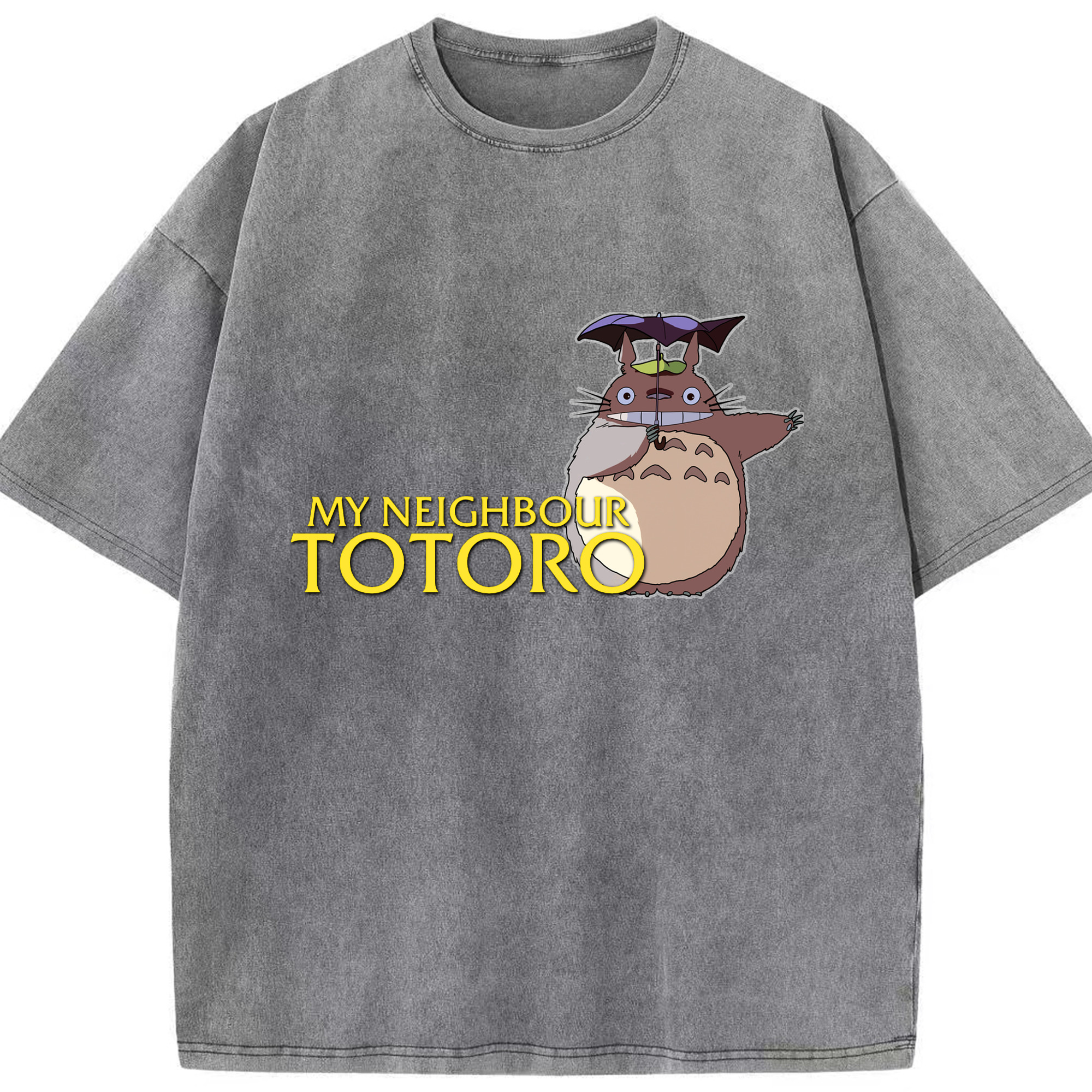 （画像用） となりのトトロ 草壁メイ 草壁サツキ My Neighbor Totoro Satsuki Kusakabe Mei Kusakabe 綿100% ヴィンテージ風 半袖Tシャツ（フロントプリント）