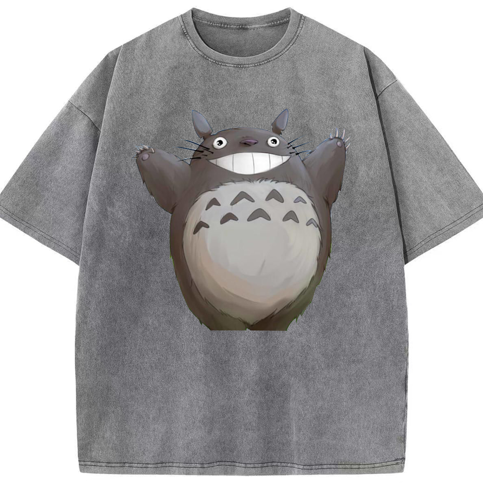 （画像用） となりのトトロ 草壁メイ 草壁サツキ My Neighbor Totoro Satsuki Kusakabe Mei Kusakabe 綿100% ヴィンテージ風 半袖Tシャツ（フロントプリント）