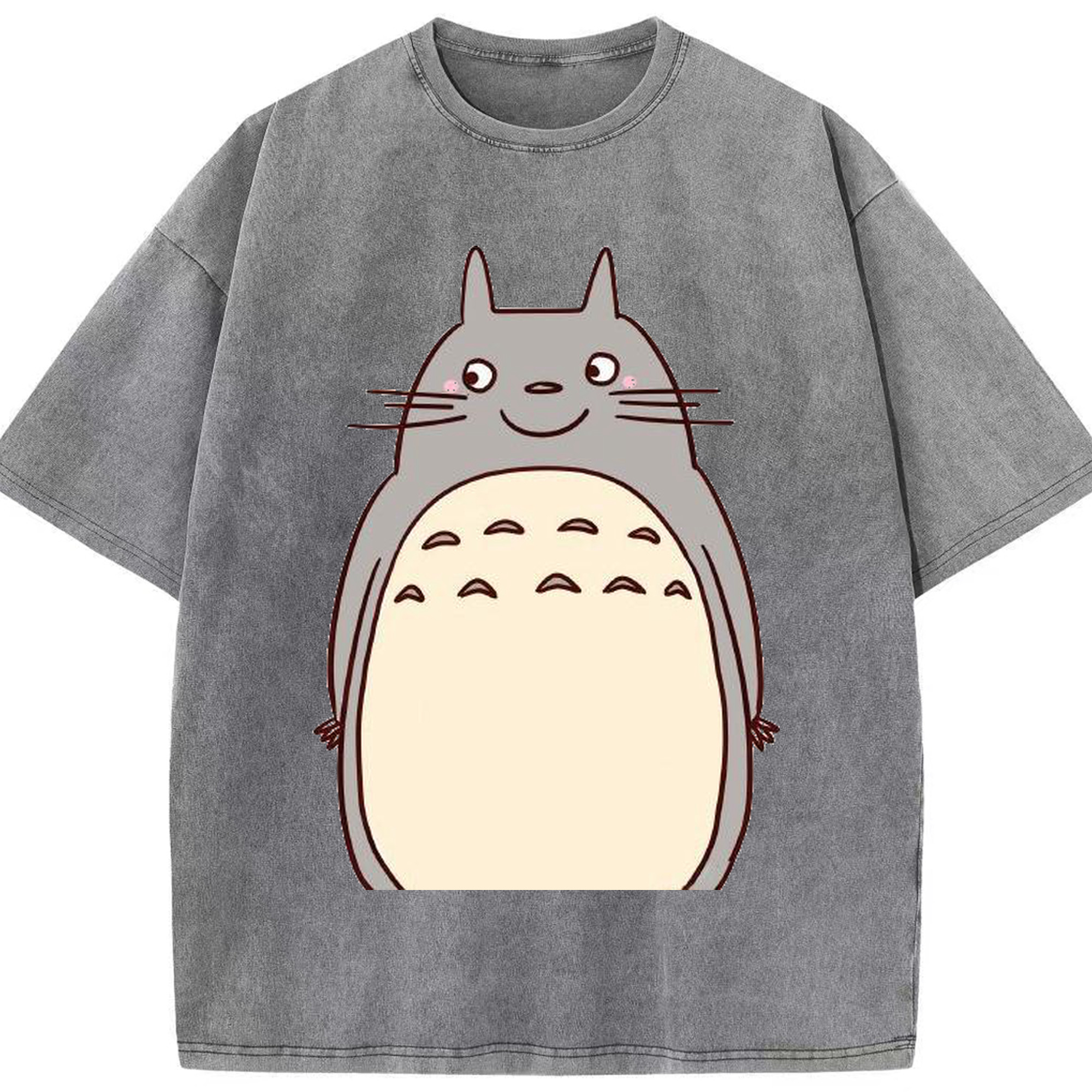 （画像用） となりのトトロ 草壁メイ 草壁サツキ My Neighbor Totoro Satsuki Kusakabe Mei Kusakabe 綿100% ヴィンテージ風 半袖Tシャツ（フロントプリント）