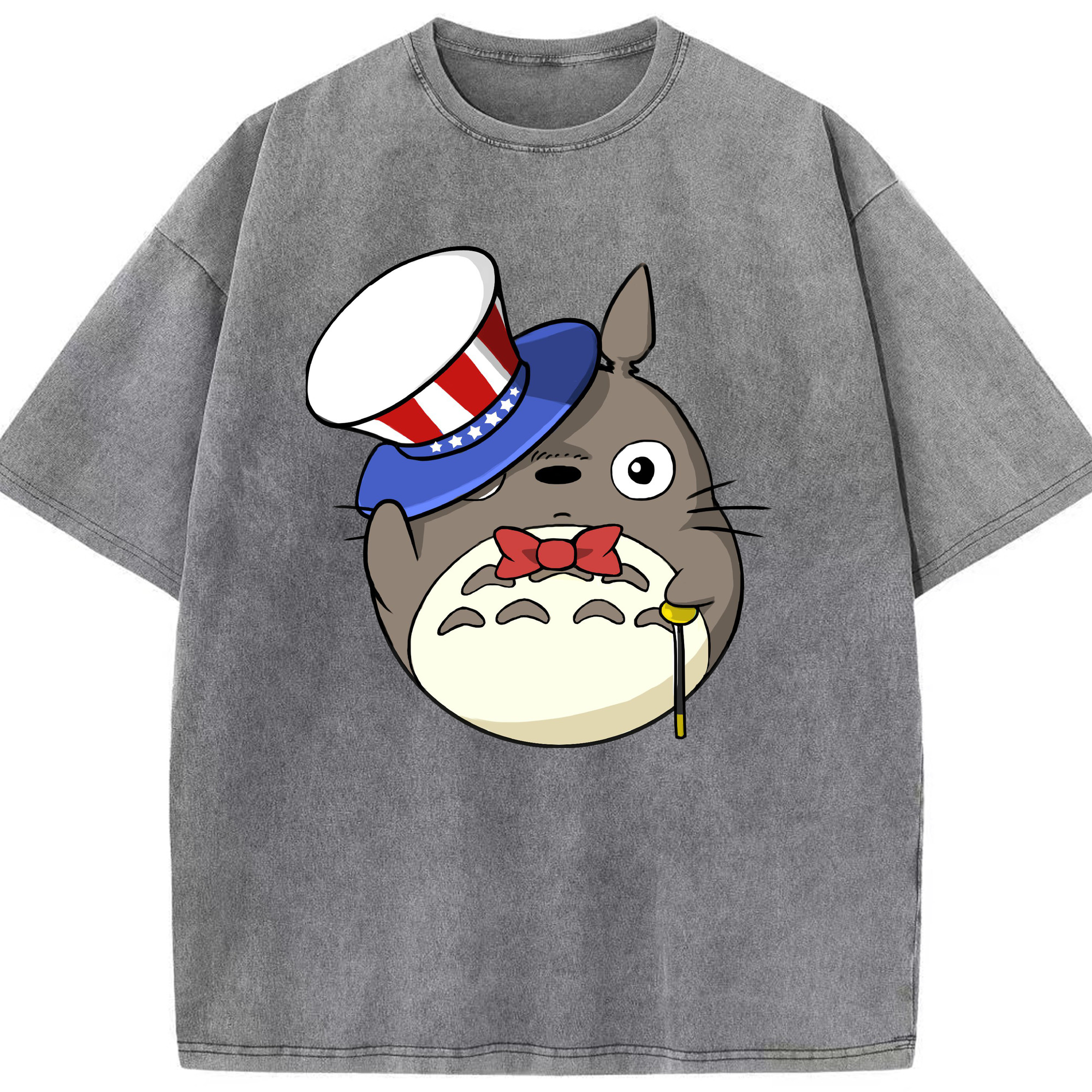 （画像用） となりのトトロ 草壁メイ 草壁サツキ My Neighbor Totoro Satsuki Kusakabe Mei Kusakabe 綿100% ヴィンテージ風 半袖Tシャツ（フロントプリント）