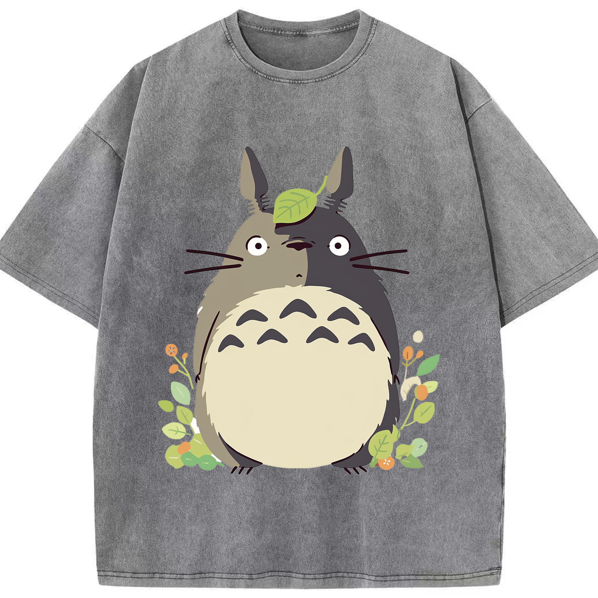 （画像用） となりのトトロ 草壁メイ 草壁サツキ My Neighbor Totoro Satsuki Kusakabe Mei Kusakabe 綿100% ヴィンテージ風 半袖Tシャツ（フロントプリント）