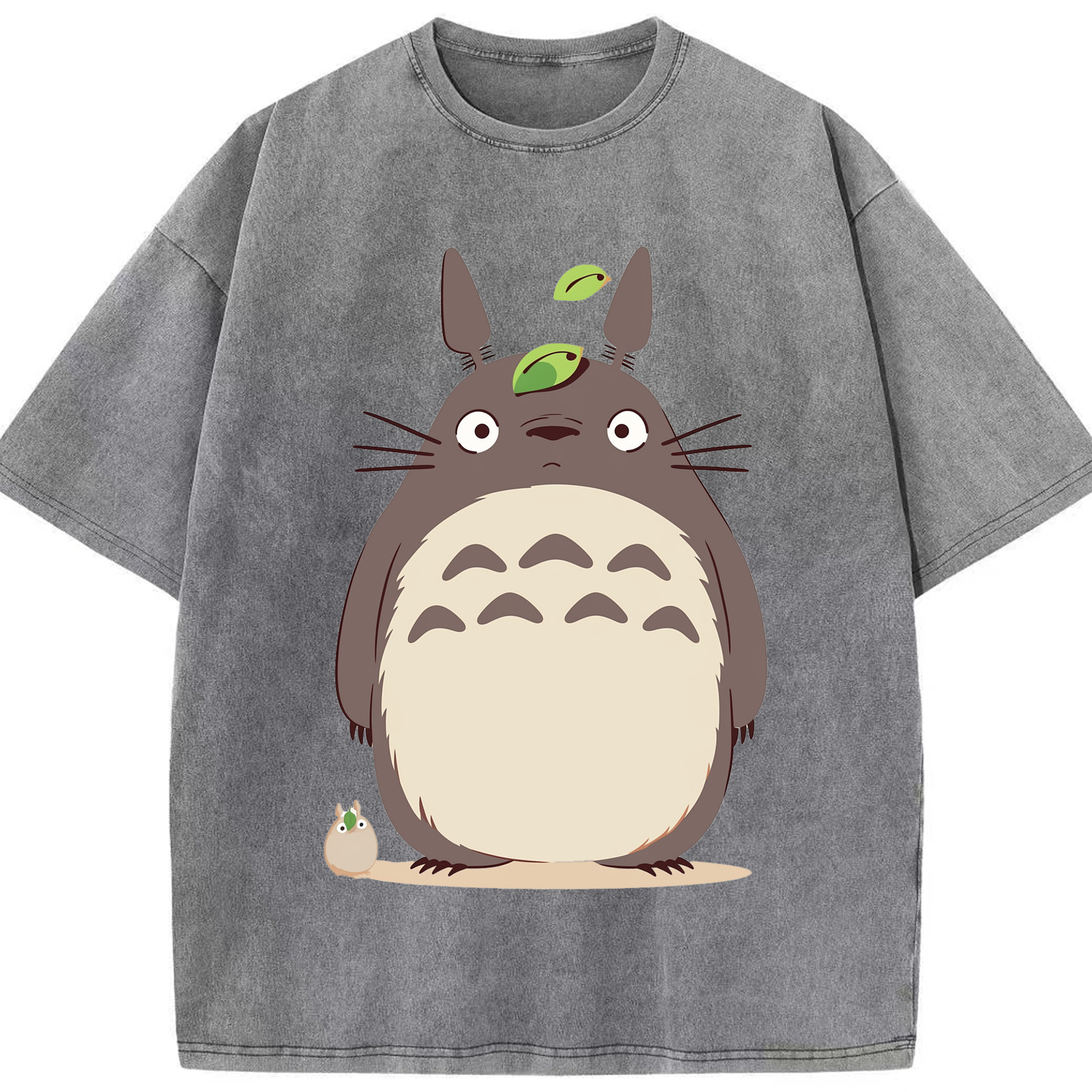 （画像用） となりのトトロ 草壁メイ 草壁サツキ My Neighbor Totoro Satsuki Kusakabe Mei Kusakabe 綿100% ヴィンテージ風 半袖Tシャツ（フロントプリント）