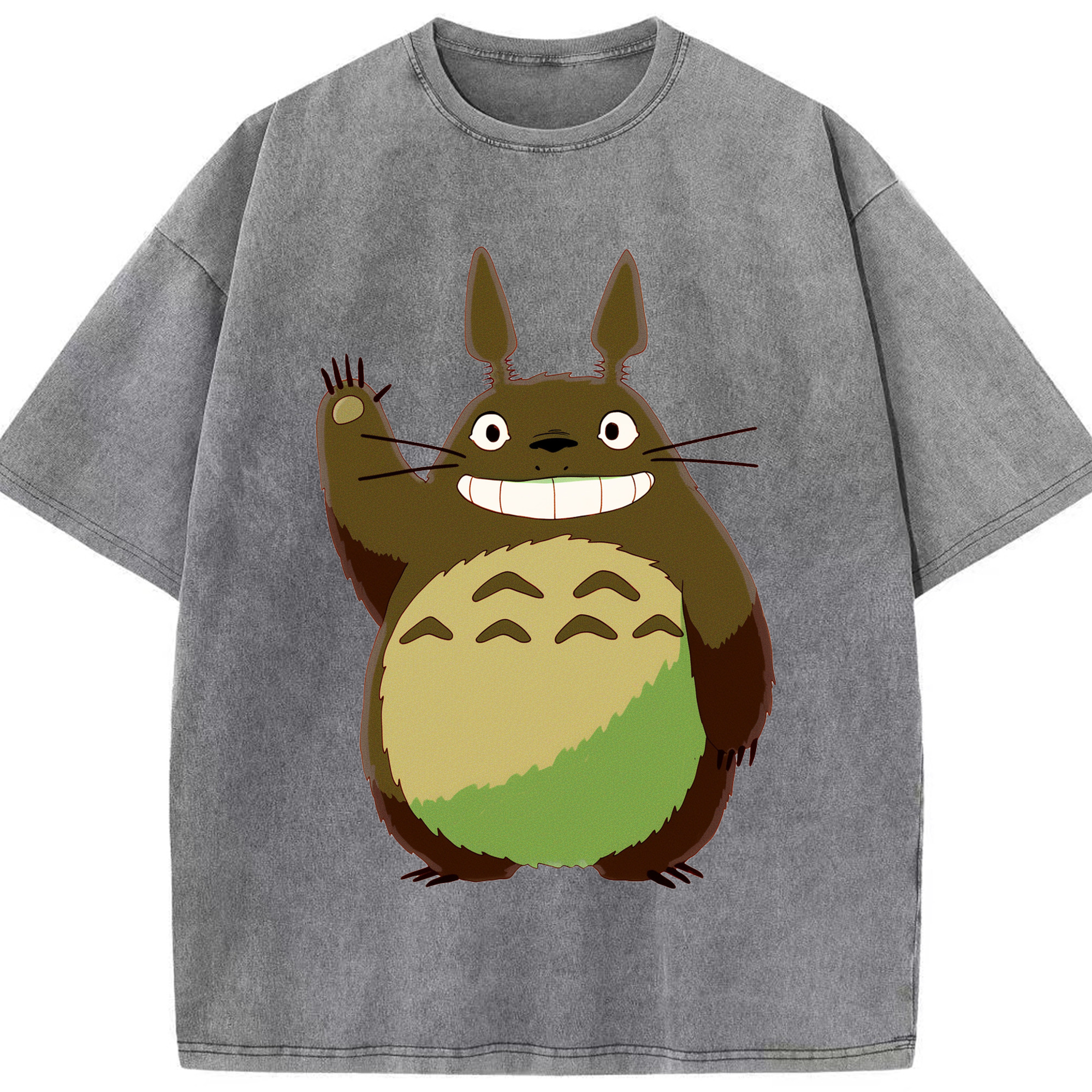 （画像用） となりのトトロ 草壁メイ 草壁サツキ My Neighbor Totoro Satsuki Kusakabe Mei Kusakabe 綿100% ヴィンテージ風 半袖Tシャツ（フロントプリント）