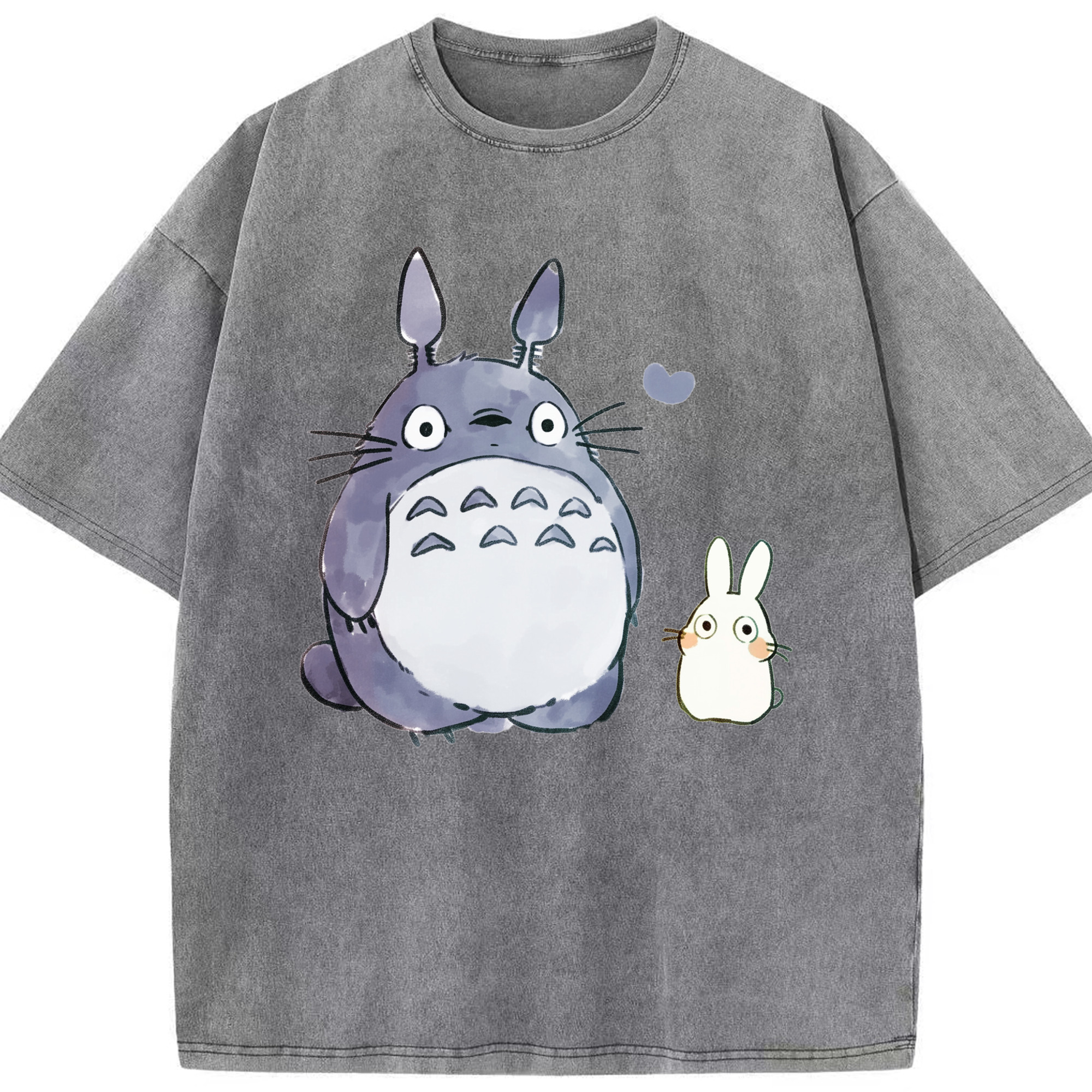 （画像用） となりのトトロ 草壁メイ 草壁サツキ My Neighbor Totoro Satsuki Kusakabe Mei Kusakabe 綿100% ヴィンテージ風 半袖Tシャツ（フロントプリント）