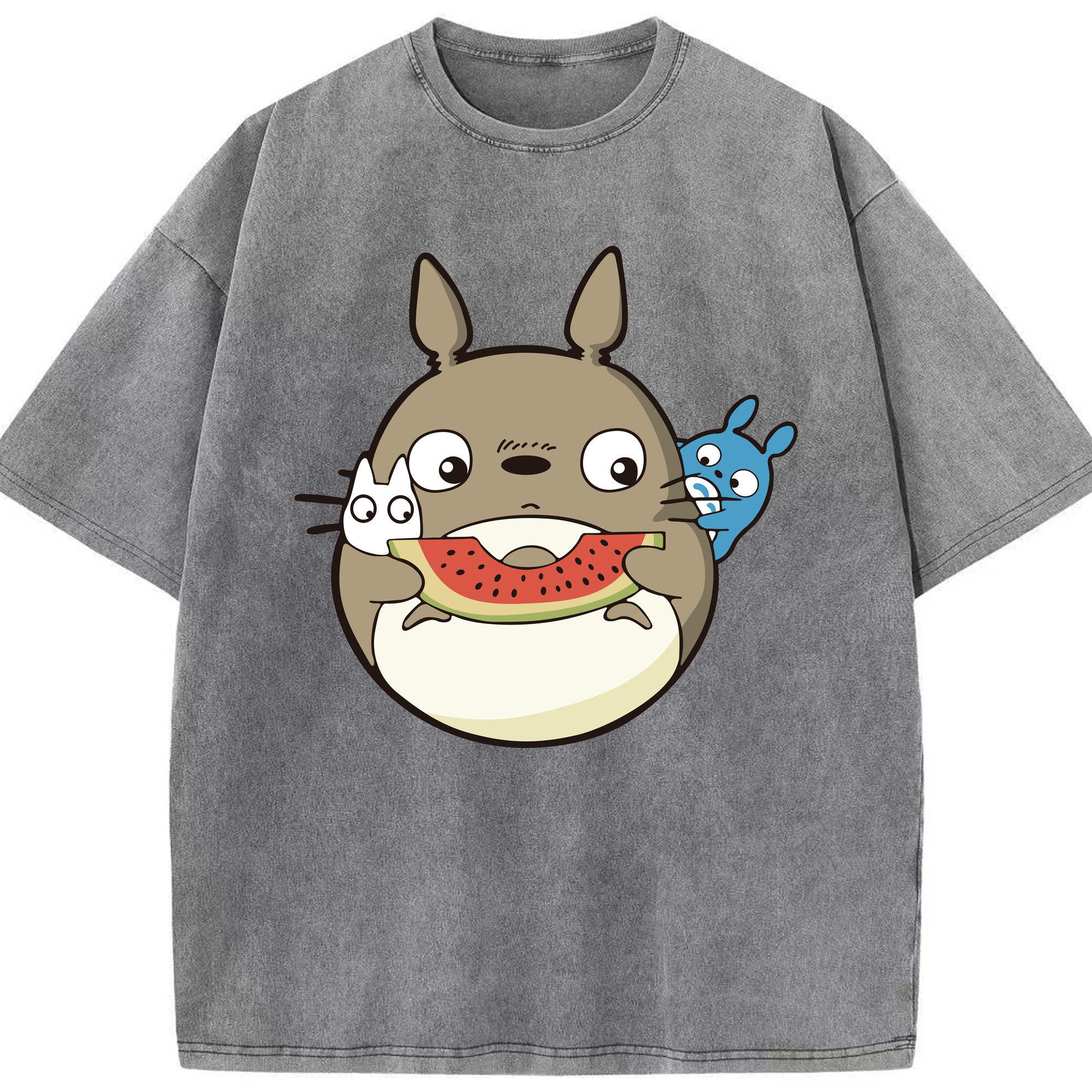 （画像用） となりのトトロ 草壁メイ 草壁サツキ My Neighbor Totoro Satsuki Kusakabe Mei Kusakabe 綿100% ヴィンテージ風 半袖Tシャツ（フロントプリント）