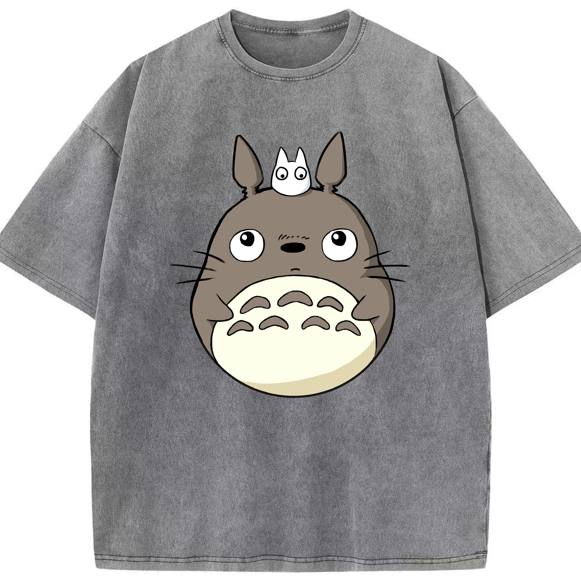 （画像用） となりのトトロ 草壁メイ 草壁サツキ My Neighbor Totoro Satsuki Kusakabe Mei Kusakabe 綿100% ヴィンテージ風 半袖Tシャツ（フロントプリント）