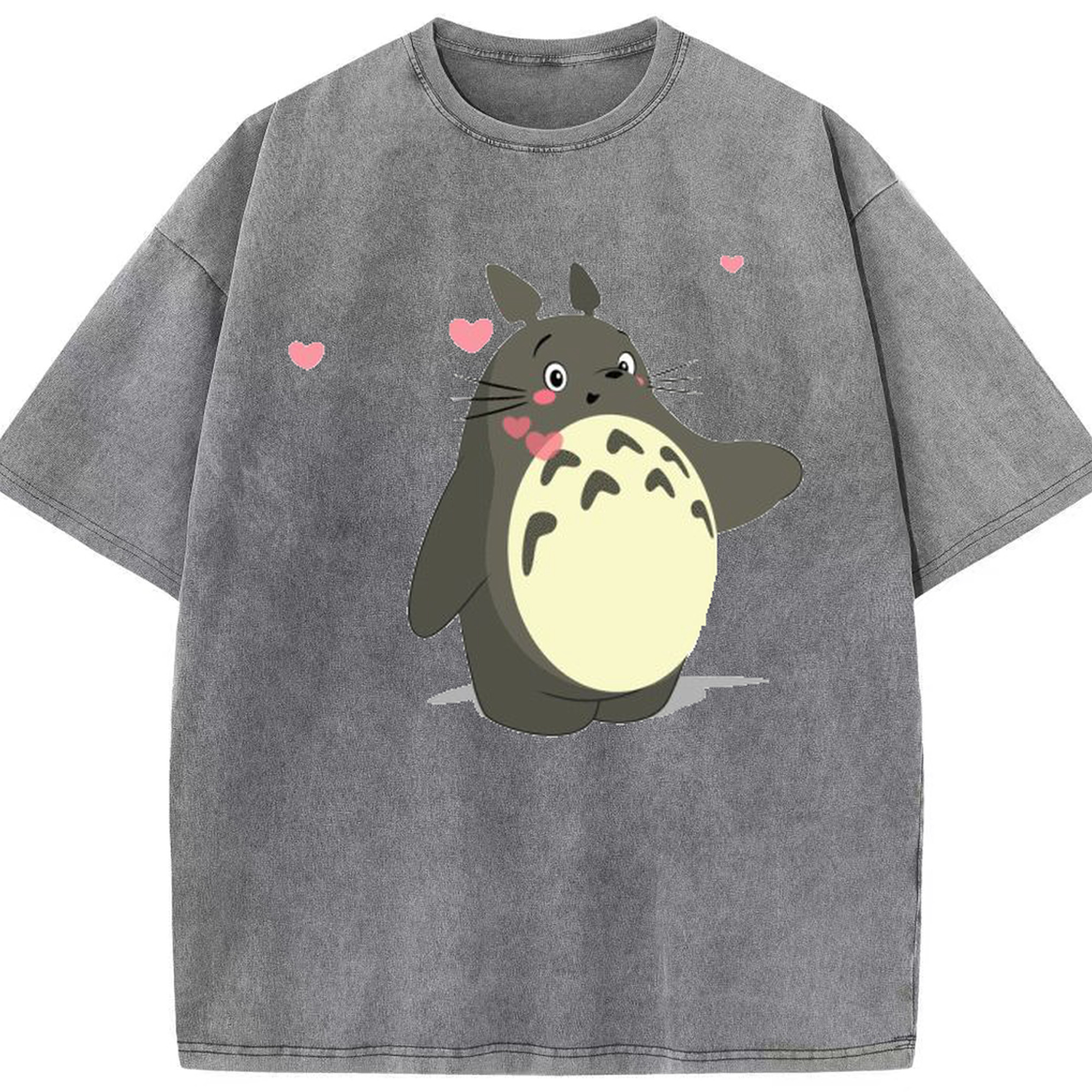 （画像用） となりのトトロ 草壁メイ 草壁サツキ My Neighbor Totoro Satsuki Kusakabe Mei Kusakabe 綿100% ヴィンテージ風 半袖Tシャツ（フロントプリント）