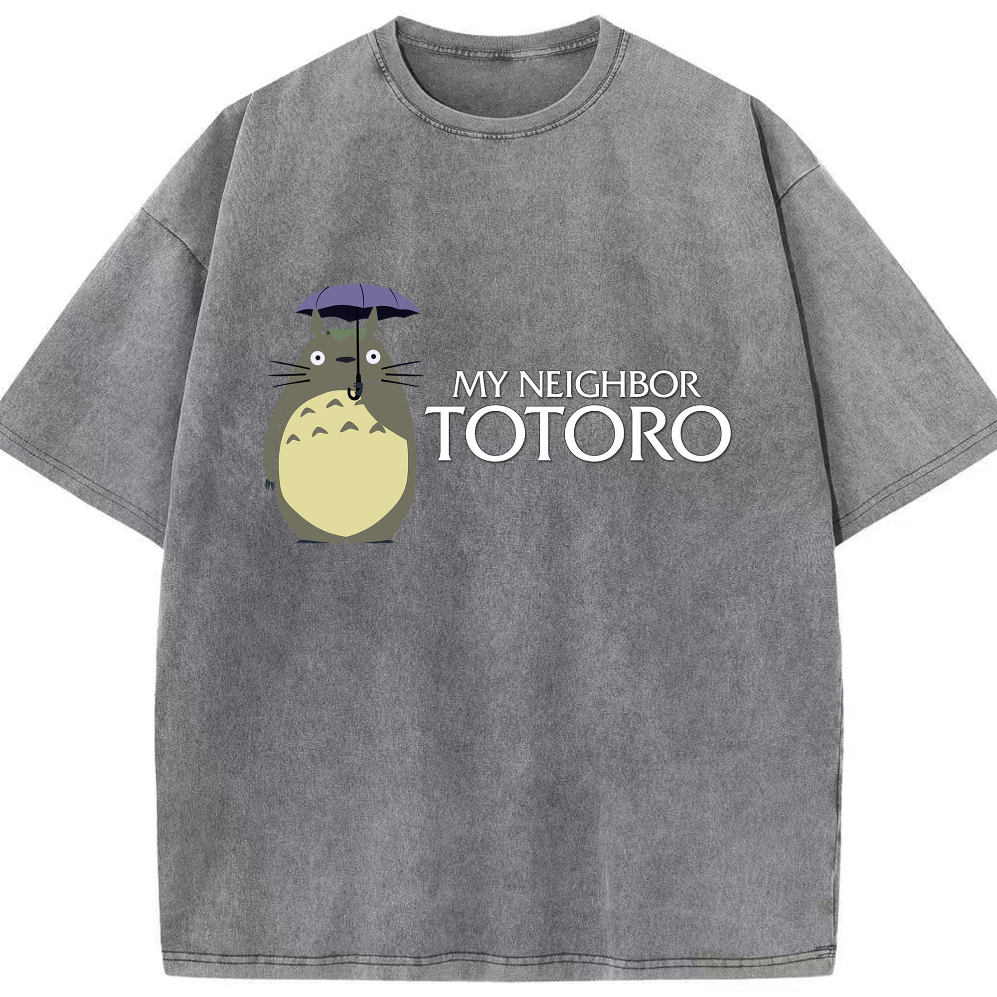 （画像用） となりのトトロ 草壁メイ 草壁サツキ My Neighbor Totoro Satsuki Kusakabe Mei Kusakabe 綿100% ヴィンテージ風 半袖Tシャツ（フロントプリント）
